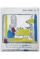 [Centsprent] N.147: Hier hebt gy het leven en bedryf van Jan de Wasscher met zyn wyf