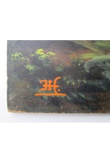 [J.H.] - [Painting: Oriental landscape with washerwomen]