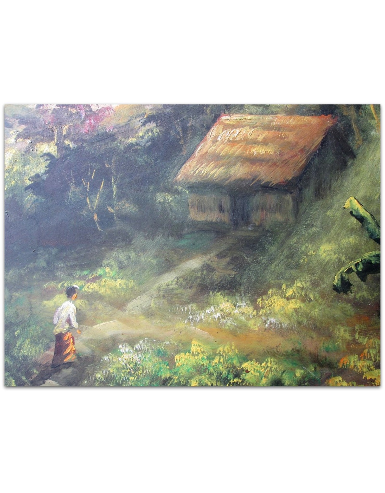 [J.H.] - [Painting: Oriental landscape with washerwomen]