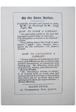 Henry B. Wheatley F.S.A. - How to Make an Index. The Book-Lover's Library