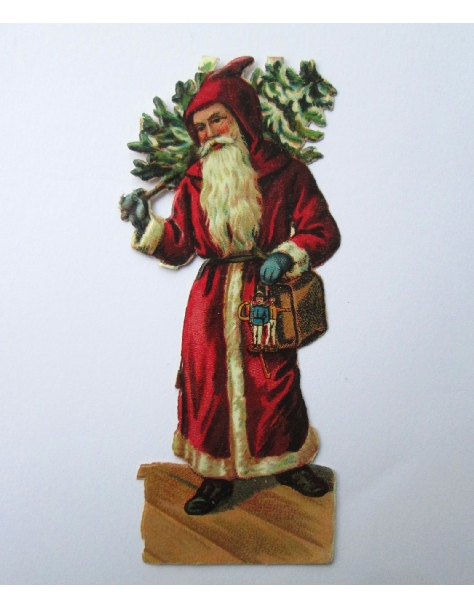 [Christmas]: [Album pictures featuring two Santa Claus figures in chromolithography]