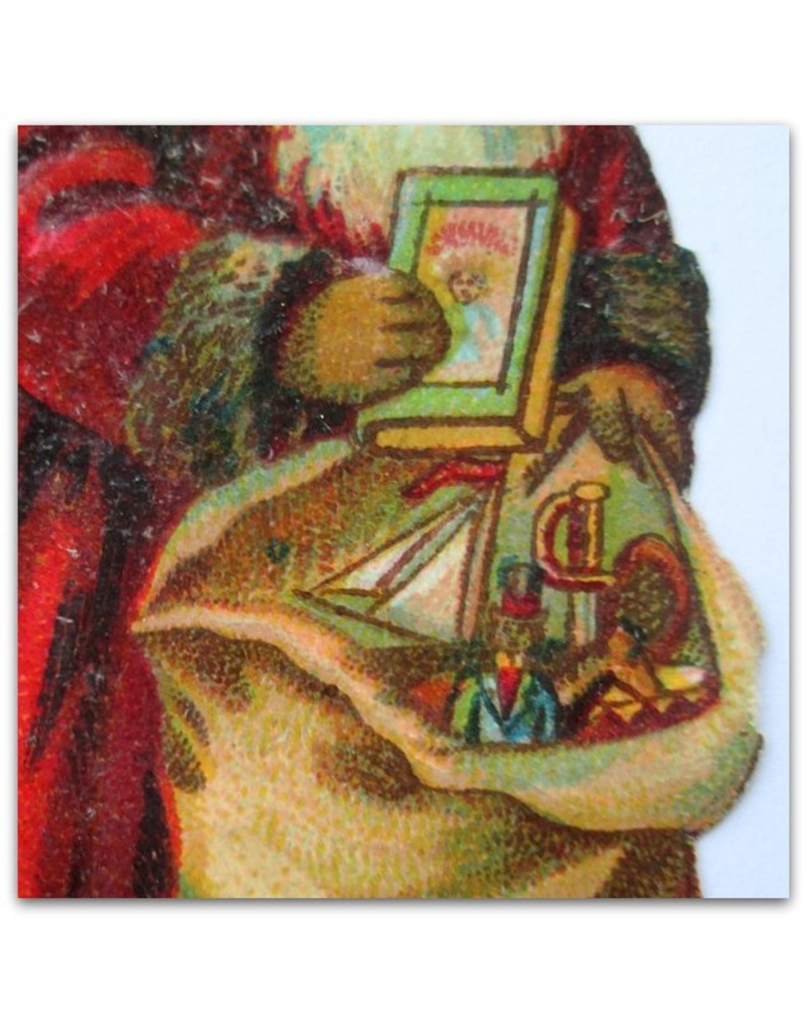 [Christmas]: [Album pictures featuring two Santa Claus figures in chromolithography]