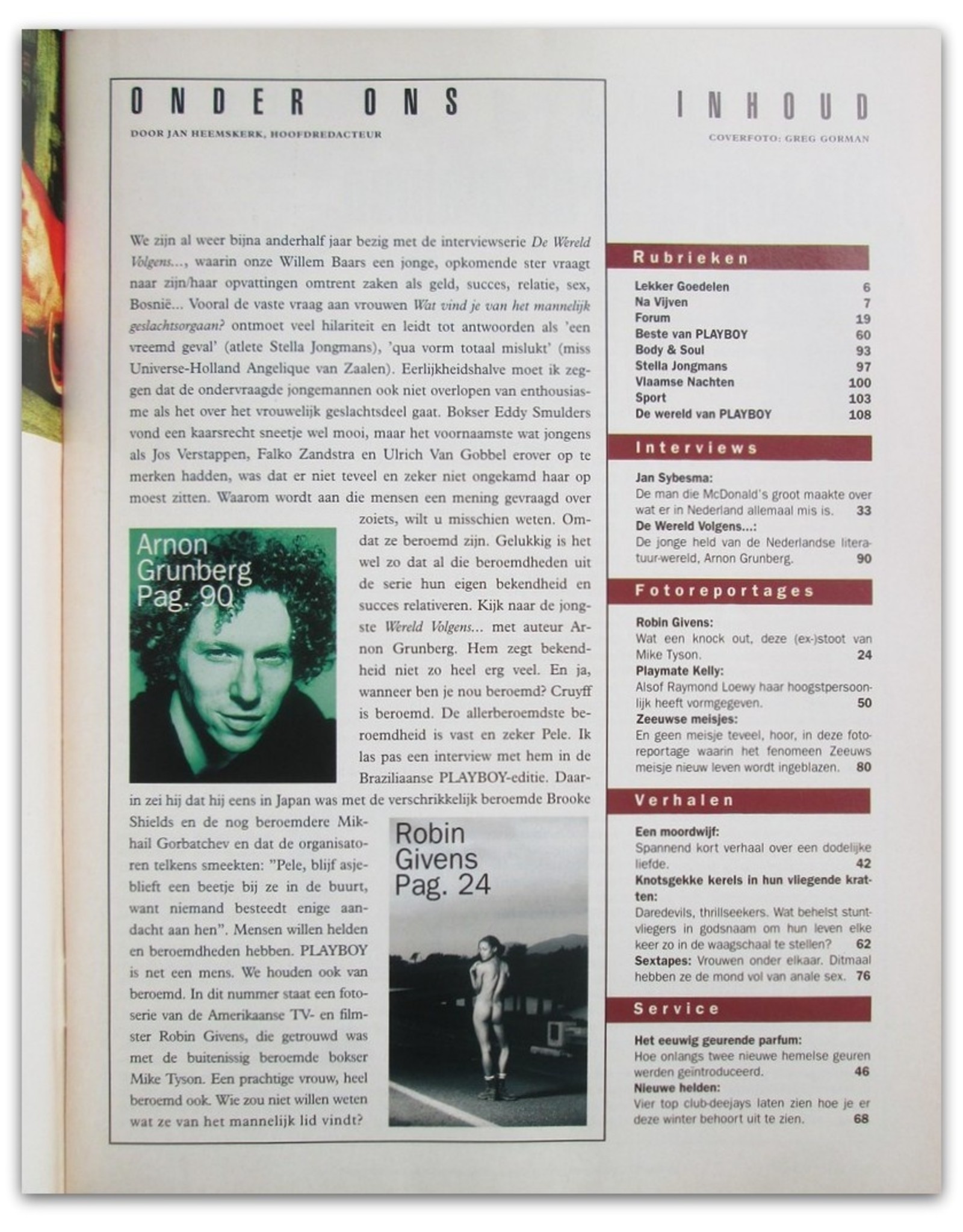 Jan Heemskerk [ed.] - Playboy Nr. 10: Oktober [De Wereld Volgens... Arnon Grunberg]