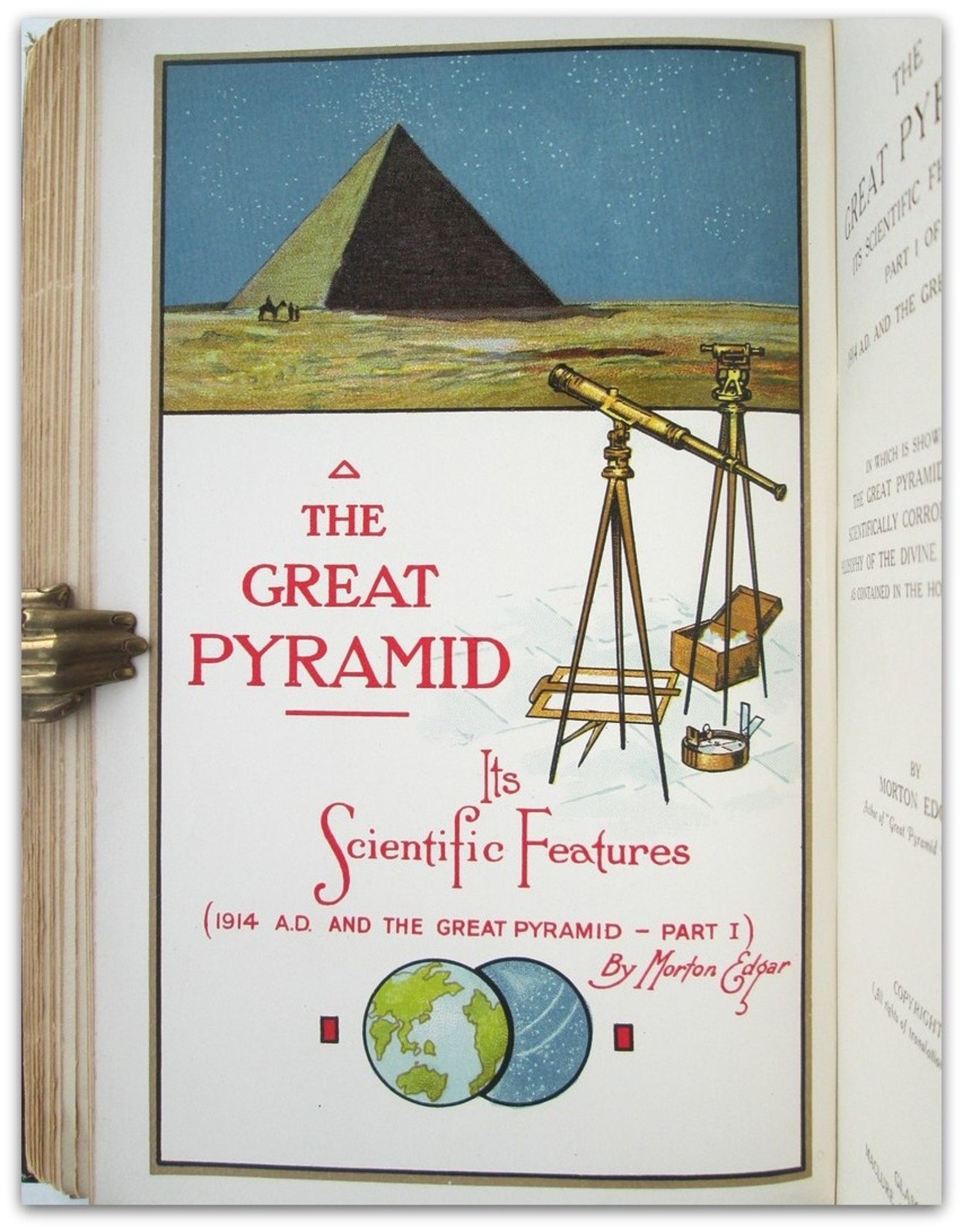 Morton Edgar - The Great Pyramid. Its Spiritual Symbolism. In which is shown how the Great Pyramid of Gizeh symbolically corroborates the Philosophy of the Divine Plan of the Ages [...]