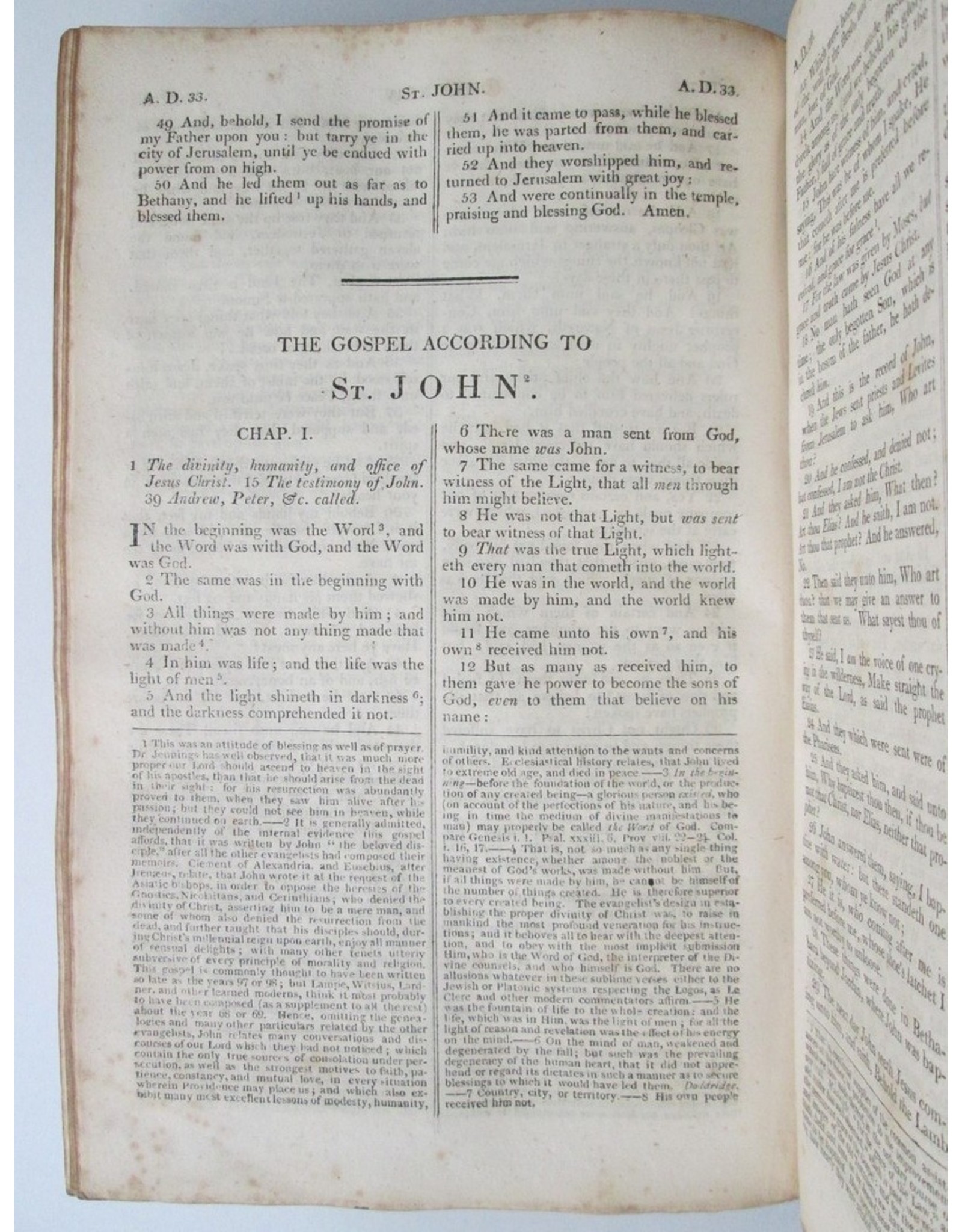 [Antoine Augustin] Calmet [O.S.B.,e.a.] - Holy Bible for the Use of Families. Illustrated From the Works of the most approved Commentators. Together with appropriate Tables of Weights, Measures