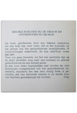 Dr. F. Koning - Sexuele koelheid bij de vrouw en onvermogen bij de man