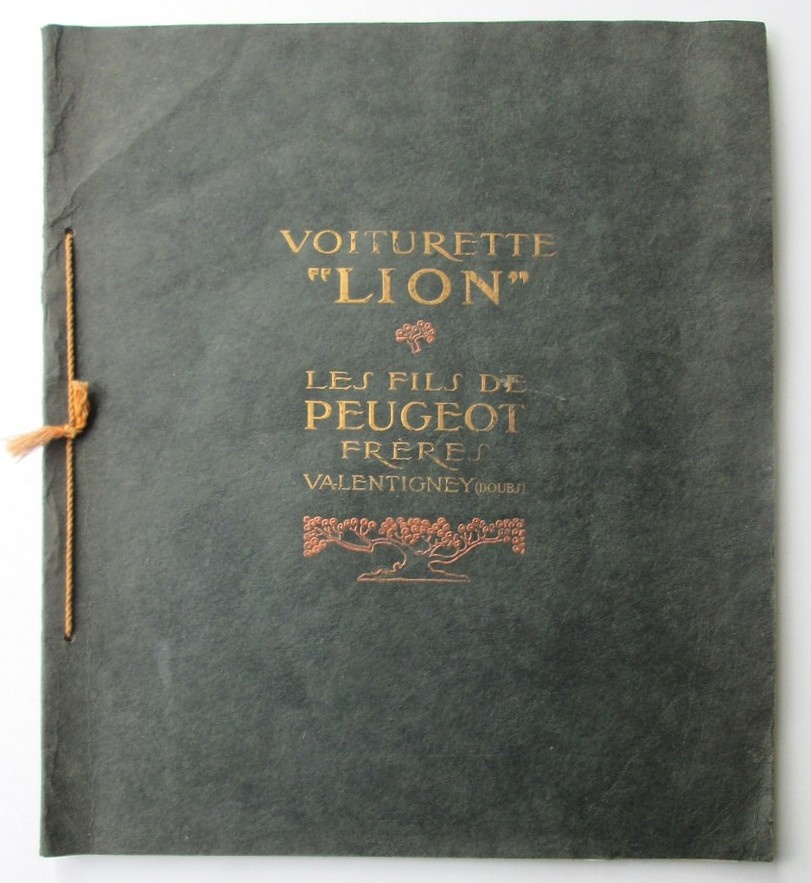 Affiche Originale Voiturette Peugeot – Environ 1908 – Club Français