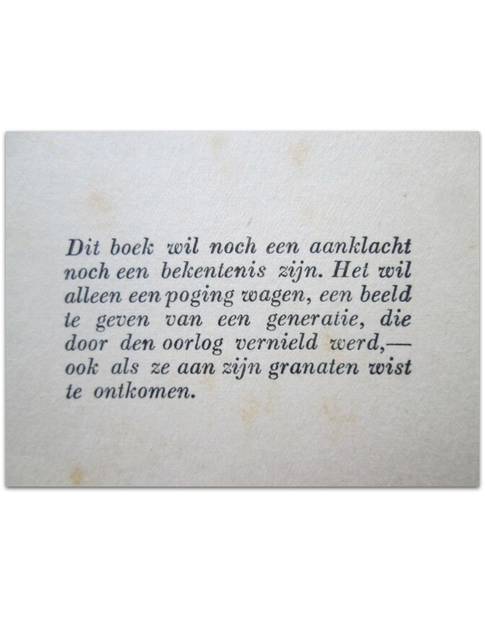 Erich Maria Remarque - Van het westelijk front geen nieuws. Geautoriseerde vertaling door Annie Salomons