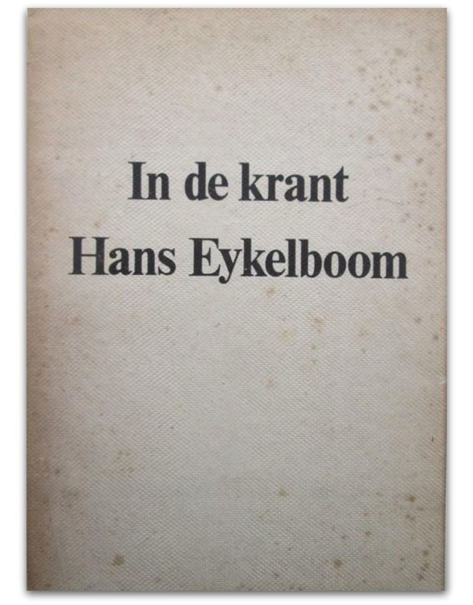 Hans Eykelboom - In de krant. I have made an effort to appear on 10 consecutive days on a newspaper-photograph at least once each day