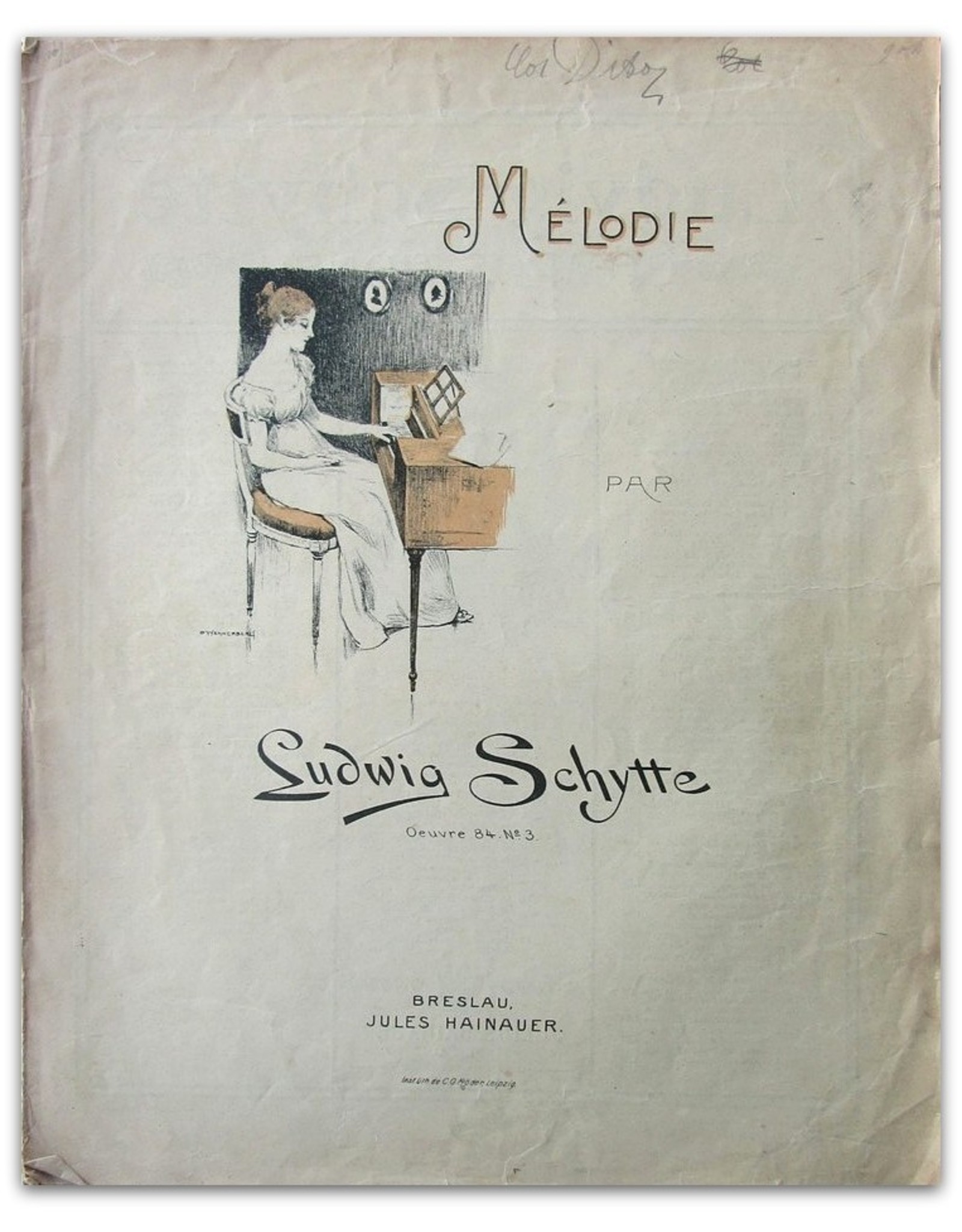 Mélodie par Ludwig Schytte. Oeuvre 84 No 3