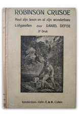 Daniel Defoe - Het leven en de vreemde wonderbare lotgevallen van Robinson Crusoe, een zeeman van York. Door hemzelven verteld. + WO2 reclamefolder van Arnhemse boekhandel