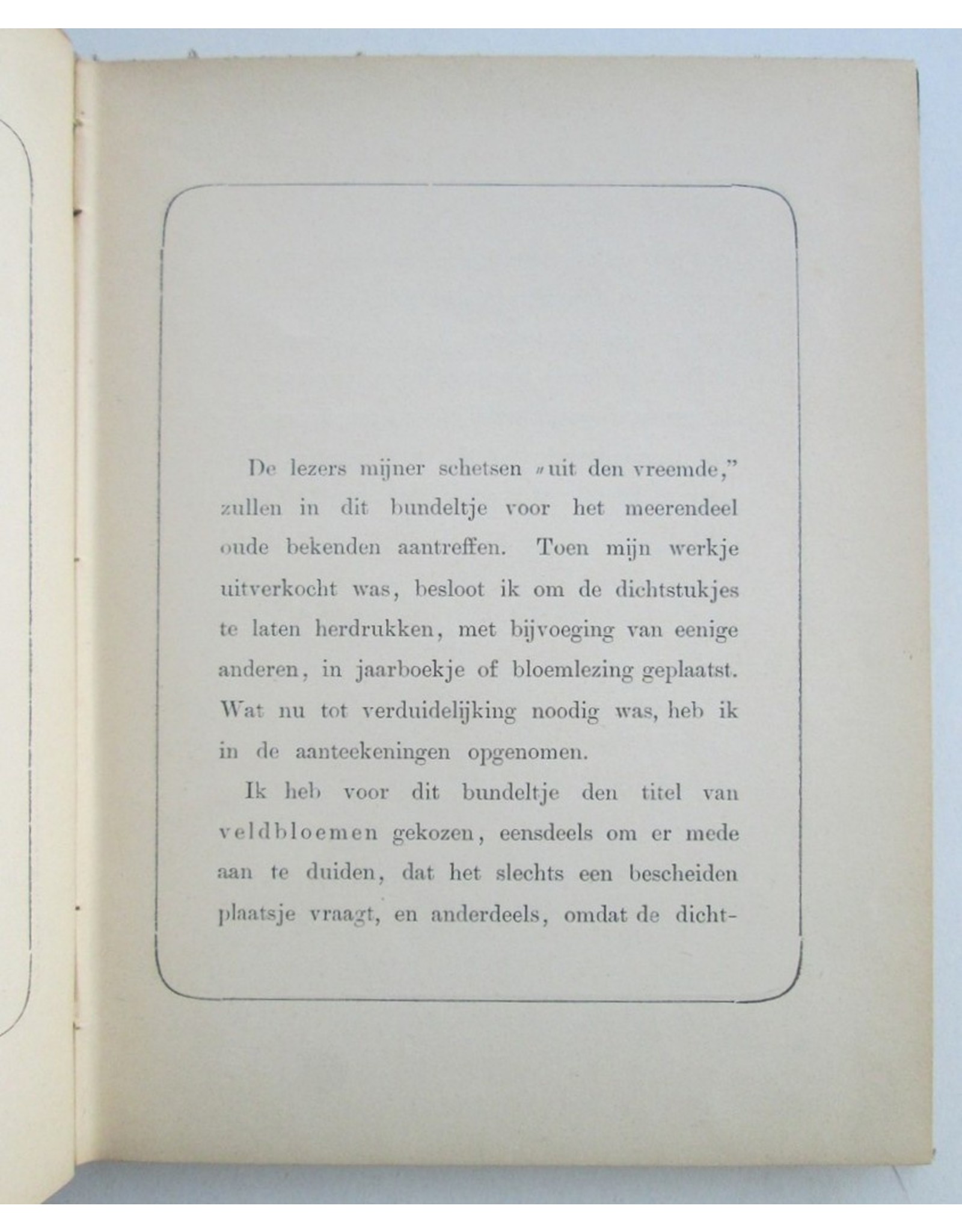 W. Th. van Griethuijsen - Veldbloemen. Gedichten [...]. Tweede vermeerderde druk