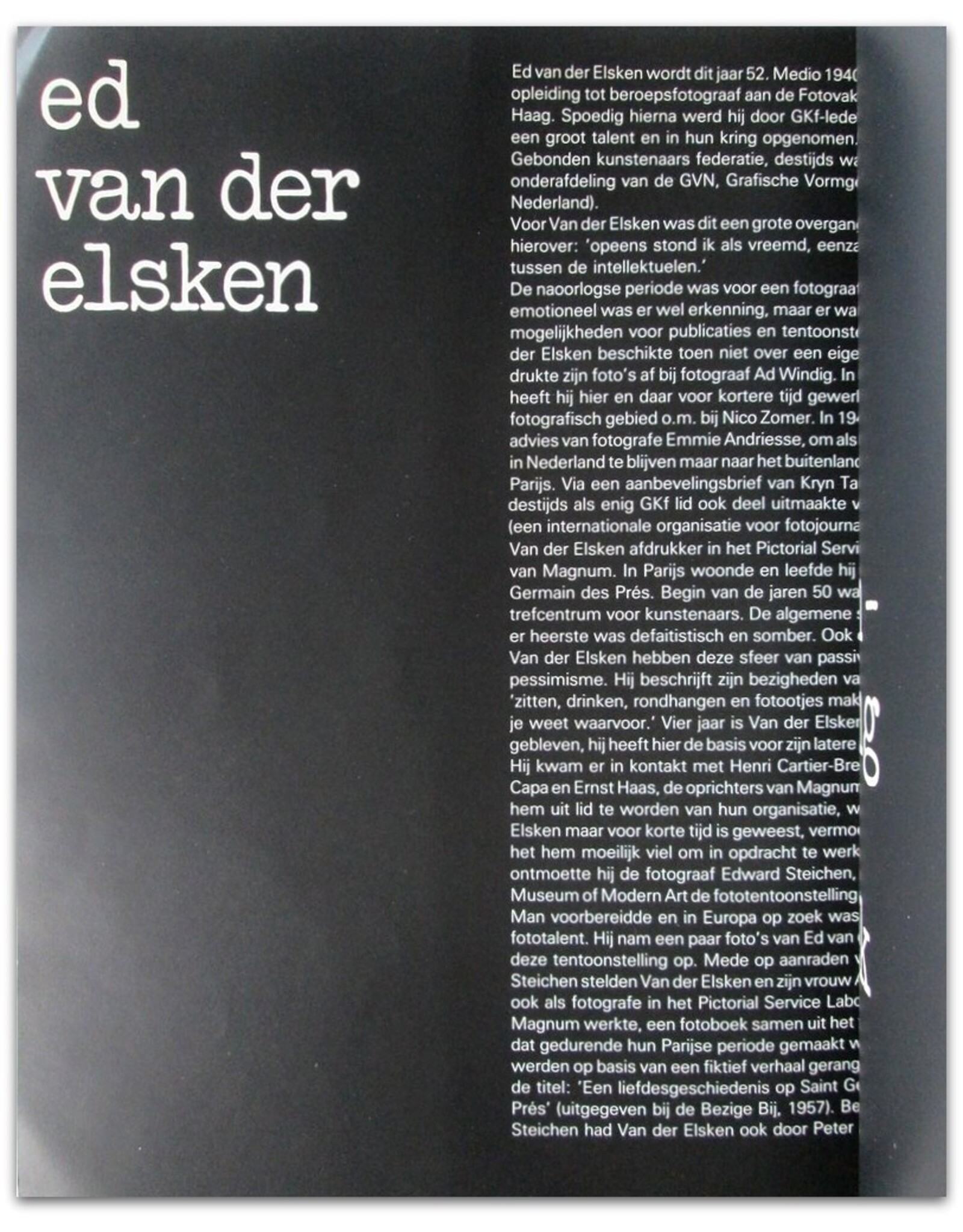 Ed van der Elsken - Eye love you. [25 maart t/m 8 mei, 1977]