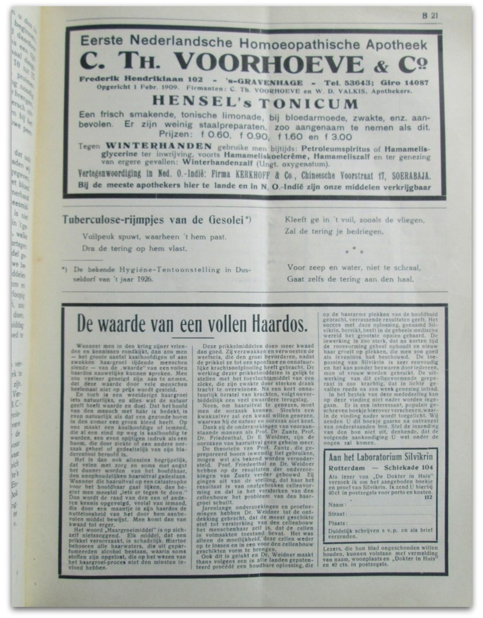 Dr. Med. J. Voorhoeve [ed.] - De Dokter in Huis. Populair Tijdschrift voor de Volksgezondheid. Achtste jaargang (1927)