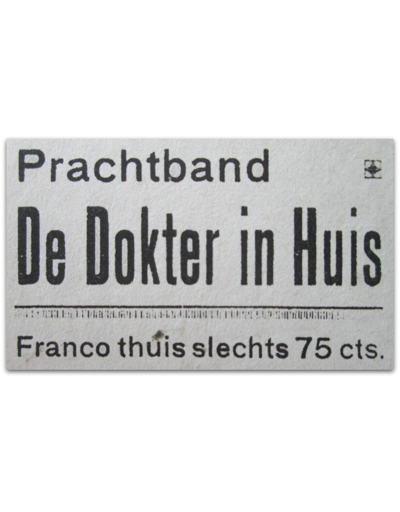 Dr. Med. J. Voorhoeve [ed.] - De Dokter in Huis. Populair Tijdschrift voor de Volksgezondheid. Achtste jaargang (1927)