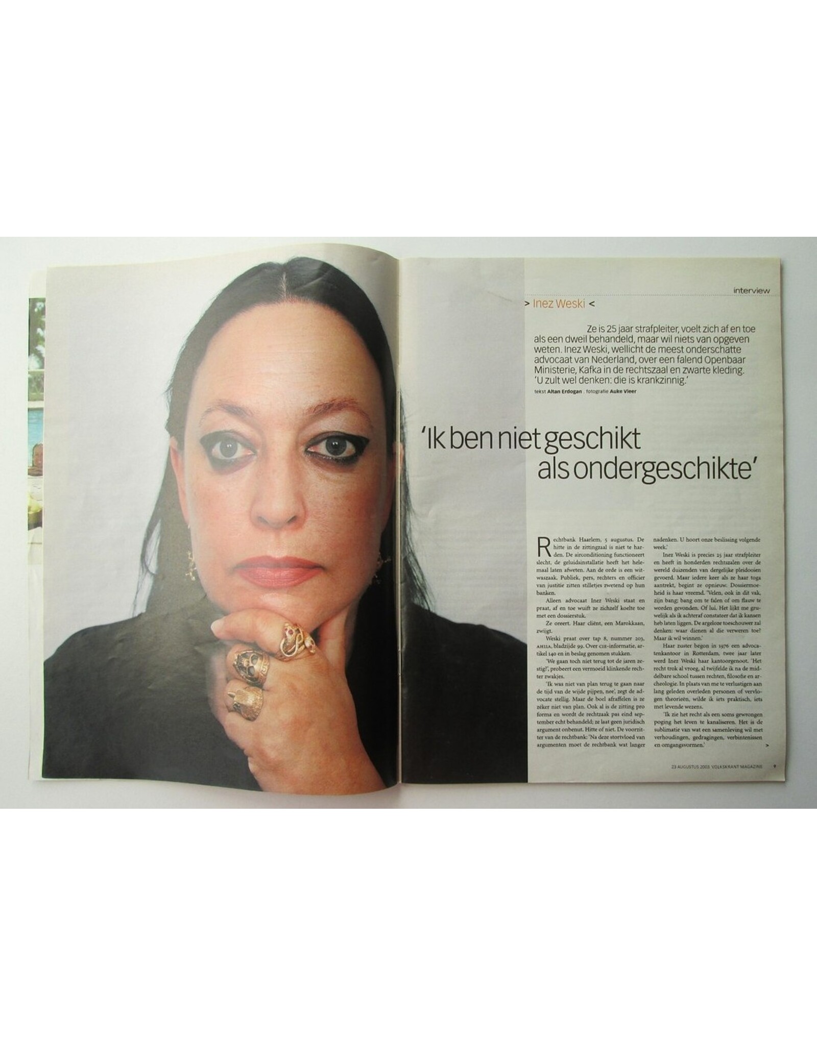 Herman Brusselmans [e.a.] - Volkskrant Magazine 197: [Advocaat Inez Weski]