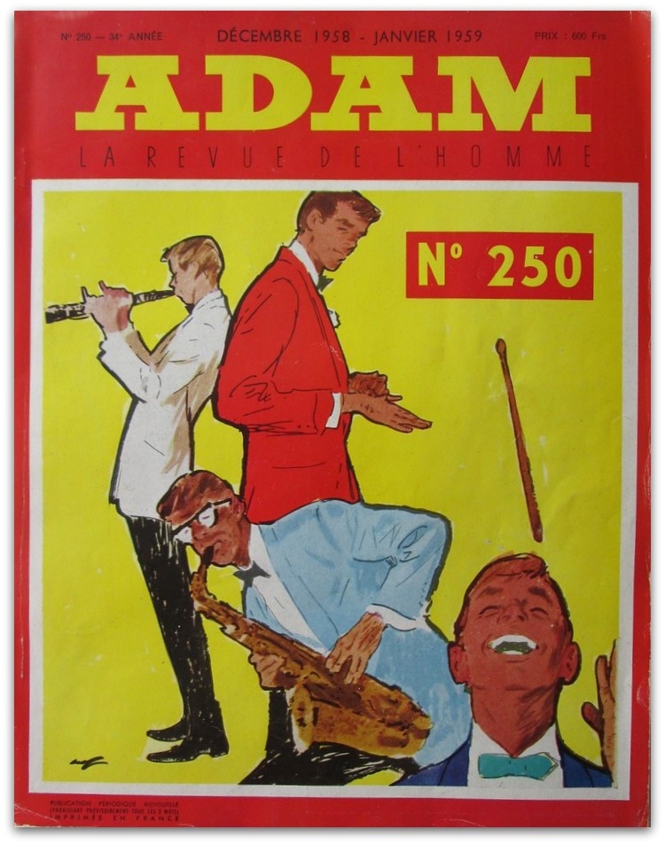 Jean Cocteau [i.a.] - ADAM No. 250. La revue de l'homme - 1958 