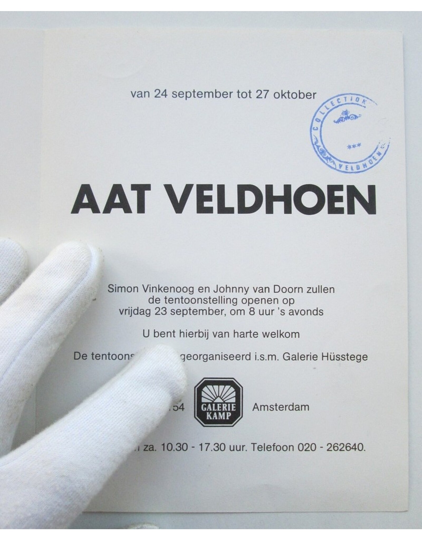 Simon Vinkenoog & Johnny van Doorn - Aat Veldhoen [Invitation]