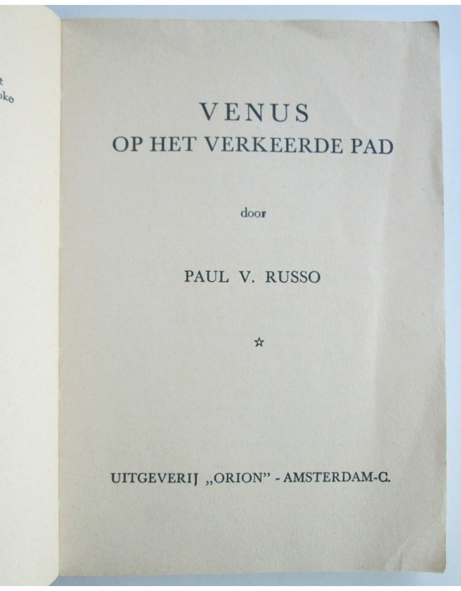 Paul V. Russo - Venus op het verkeerde pad