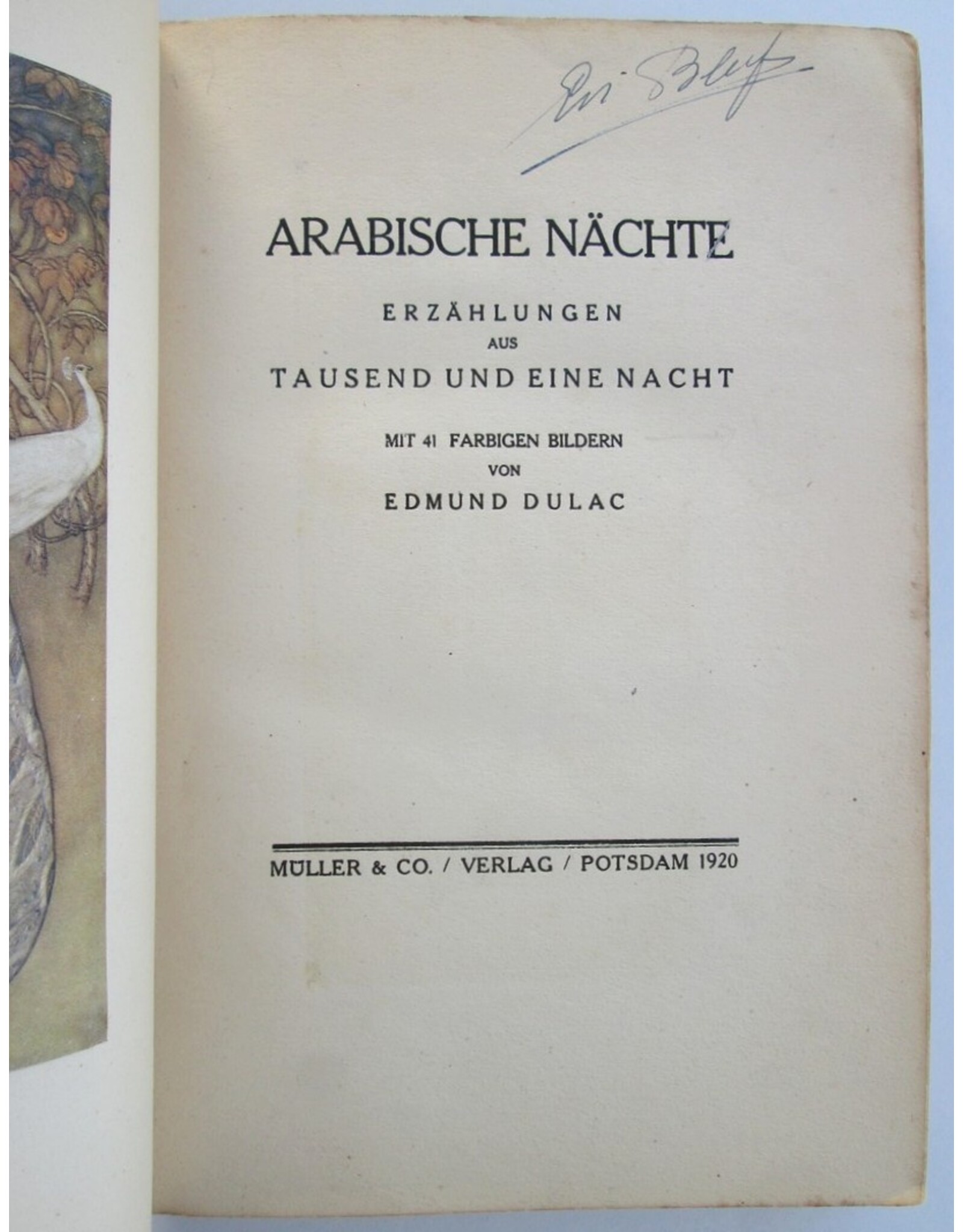 Edmund Dulac - Arabische Nächte. Erzählungen aus Tausend und Eine Nacht. Mit 41 farbigen Bildern von Edmund Dulac