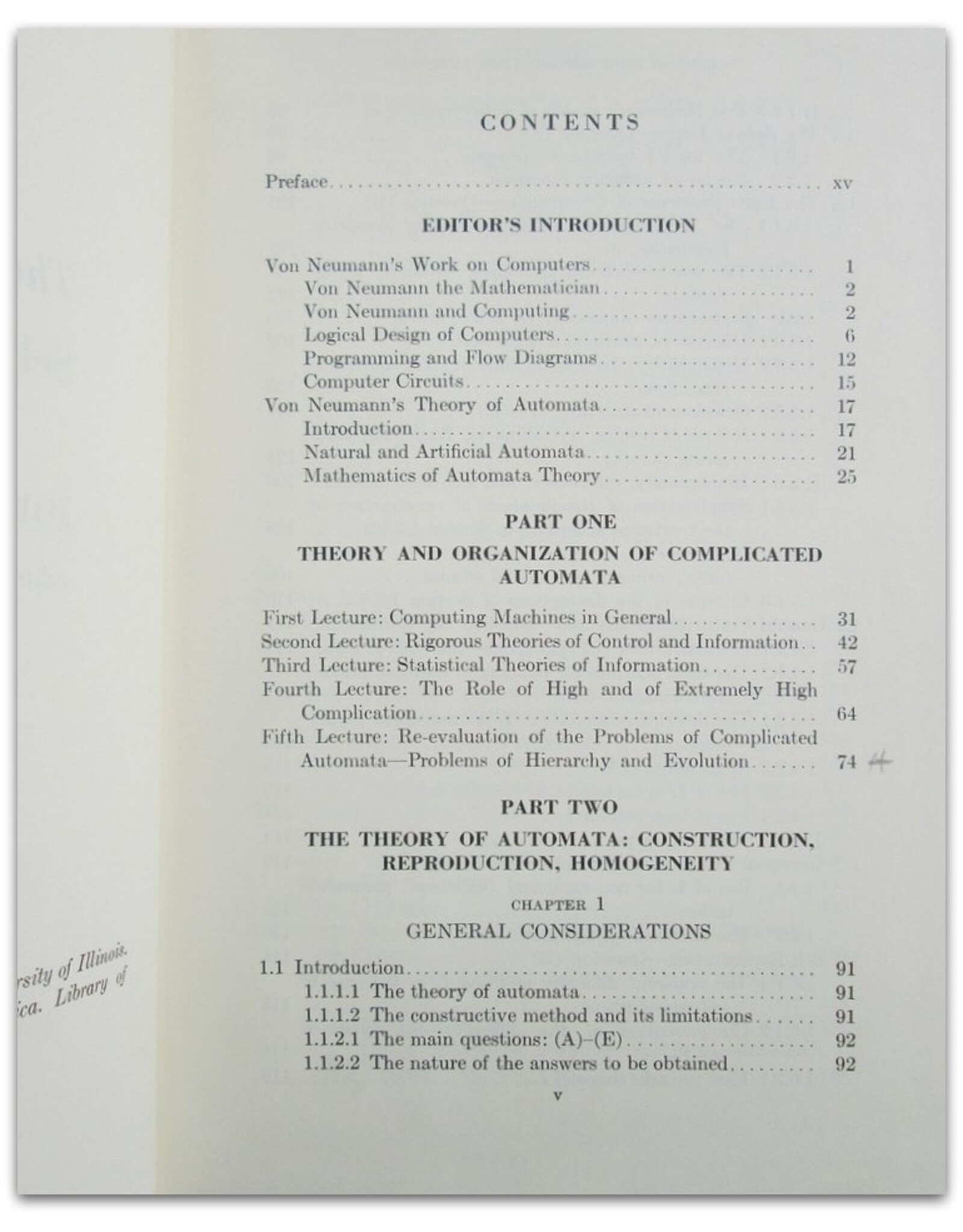 John von Neumann - Theory of Self-Reproducing Automata. Edited [...] by Arthur W. Burks