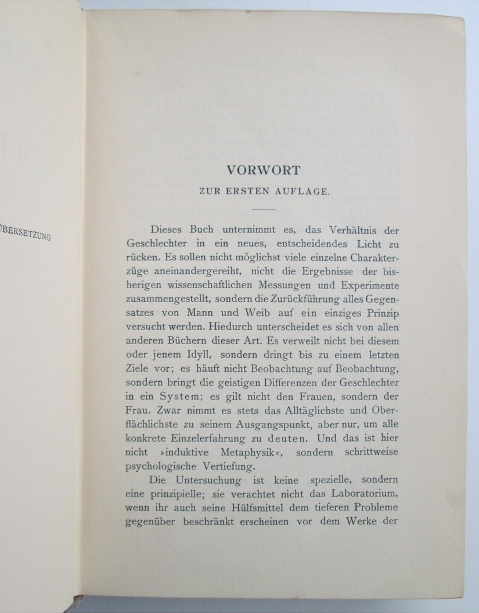 Otto Weininger - Geschlecht und Charakter. Eine prinzipielle Untersuchung. Siebente unveränderte Auflage