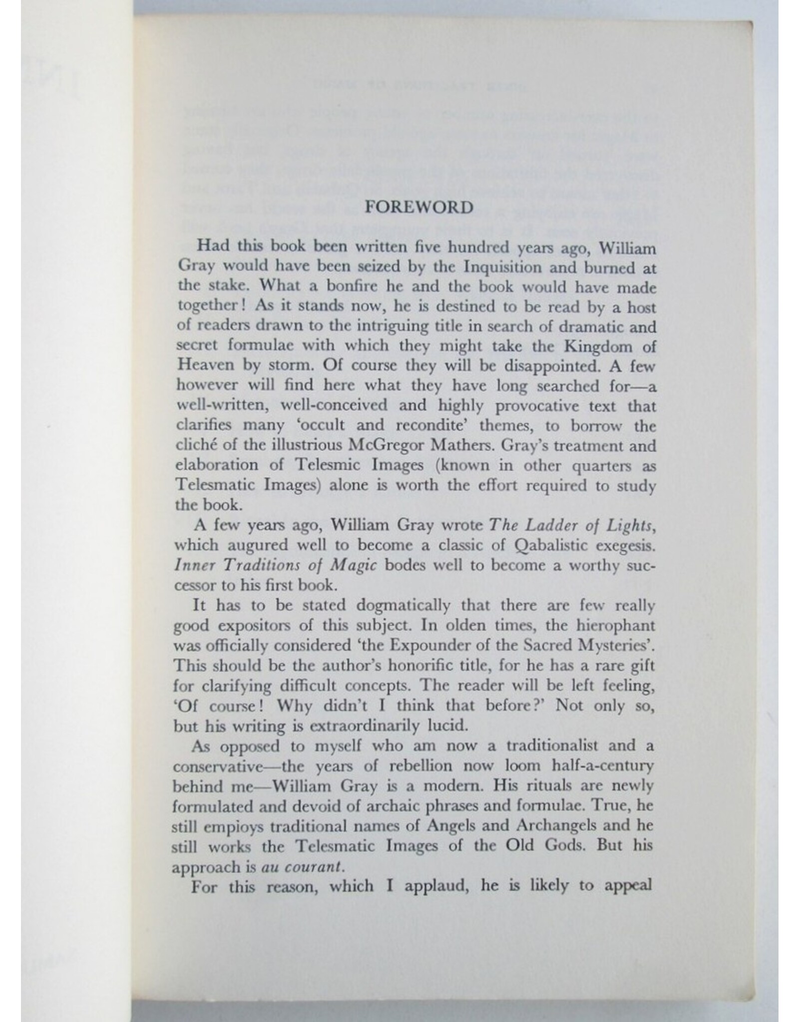 William G. Gray - Inner Traditions of Magic