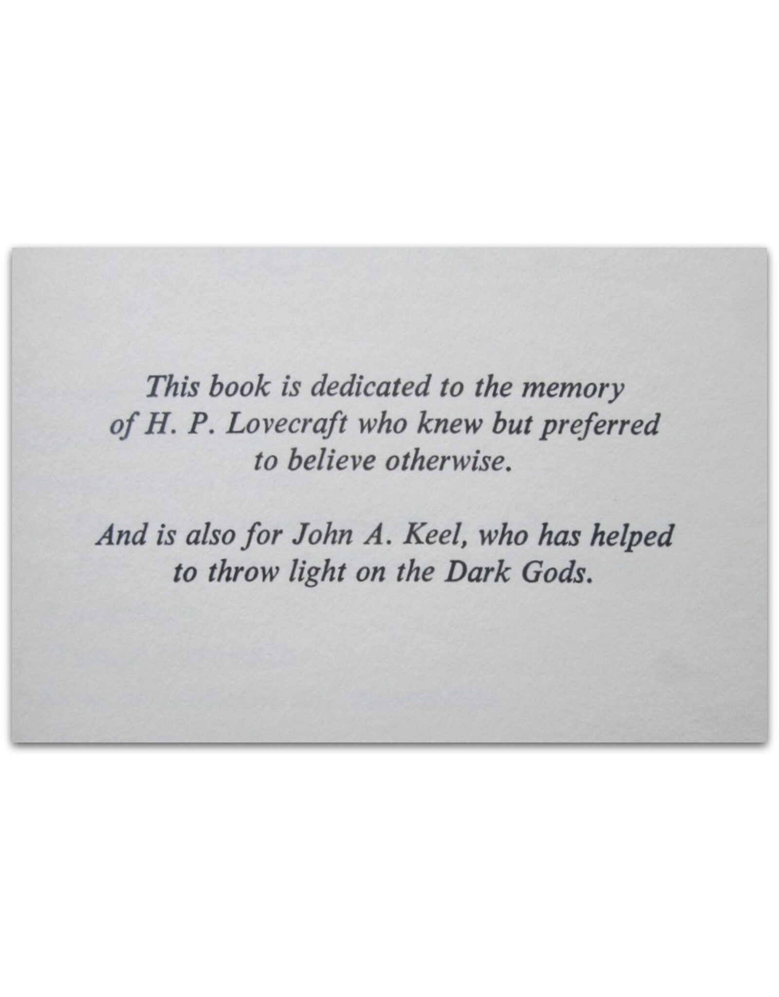 Anthony Roberts & Geoff Gilbertson - The Dark Gods. Foreword by Colin Wilson