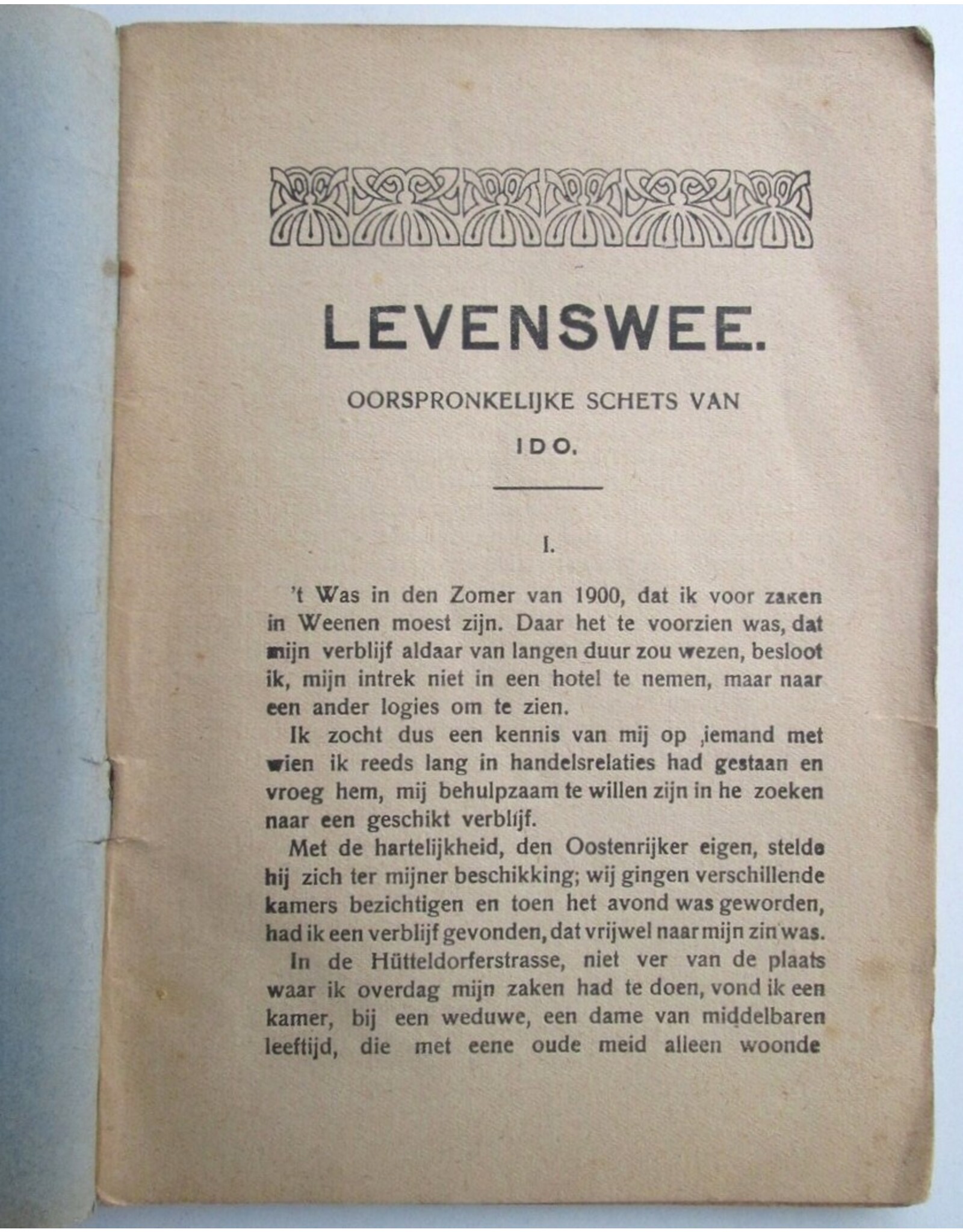 IDO - Levenswee: Oorspronkelijke schets uit het leven der Blanke Slavinnen