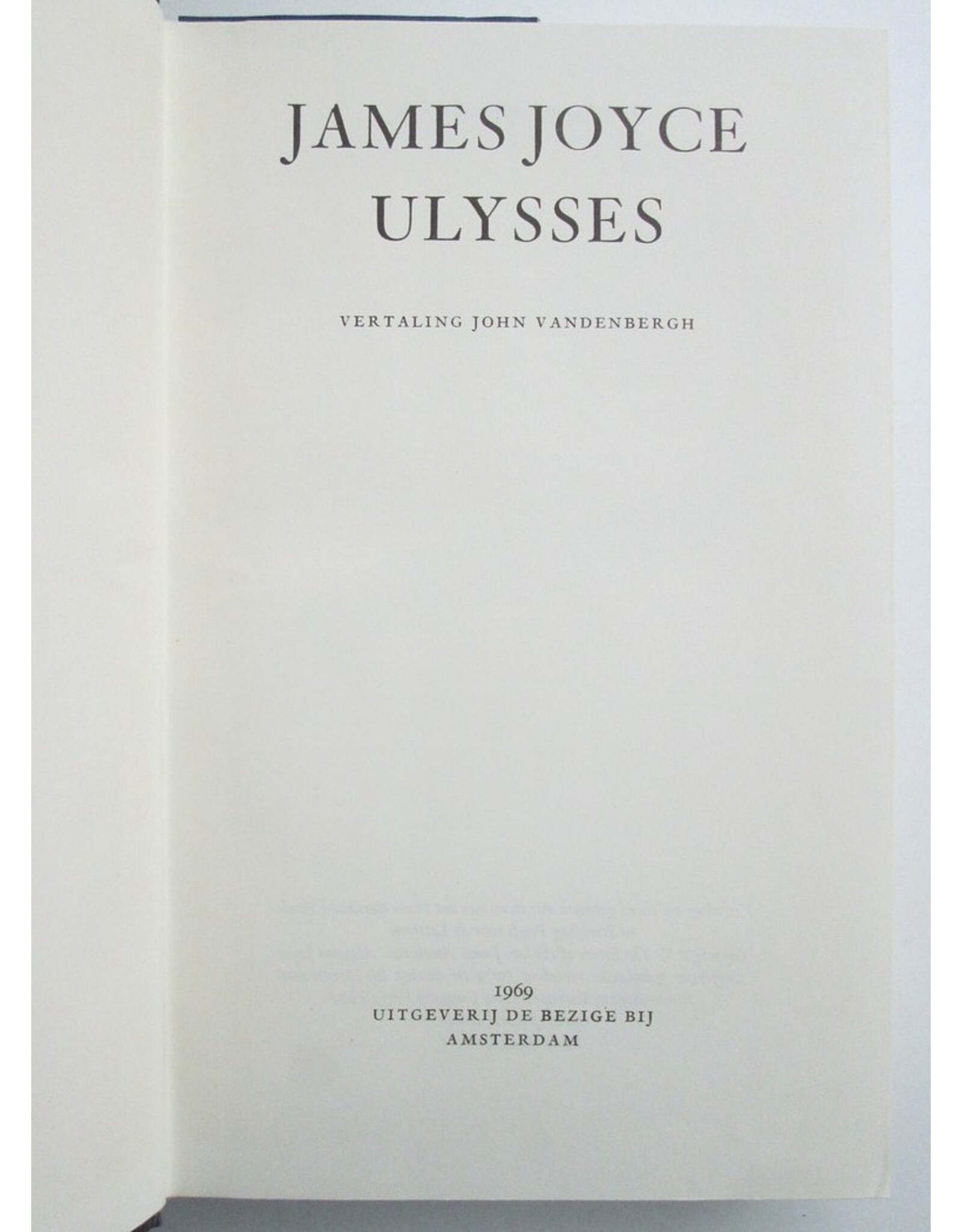 James Joyce - Ulysses / Aantekeningen bij James Joyce's Ulysses. Vertaling John Vandenbergh