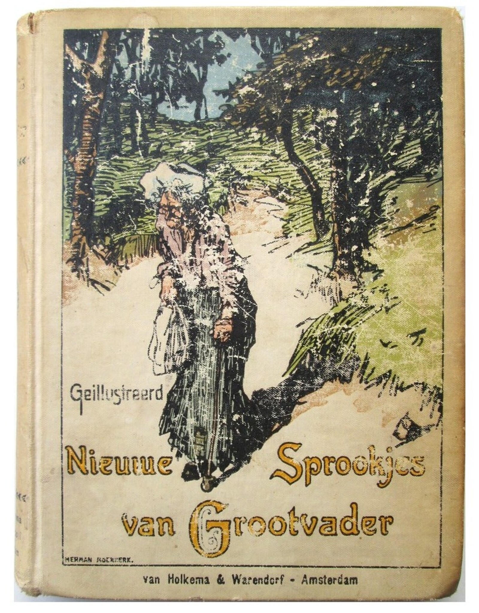 'Grootvader' - Nieuwe Sprookjes van Grootvader. Geïllustreerd door Herman Moerkerk