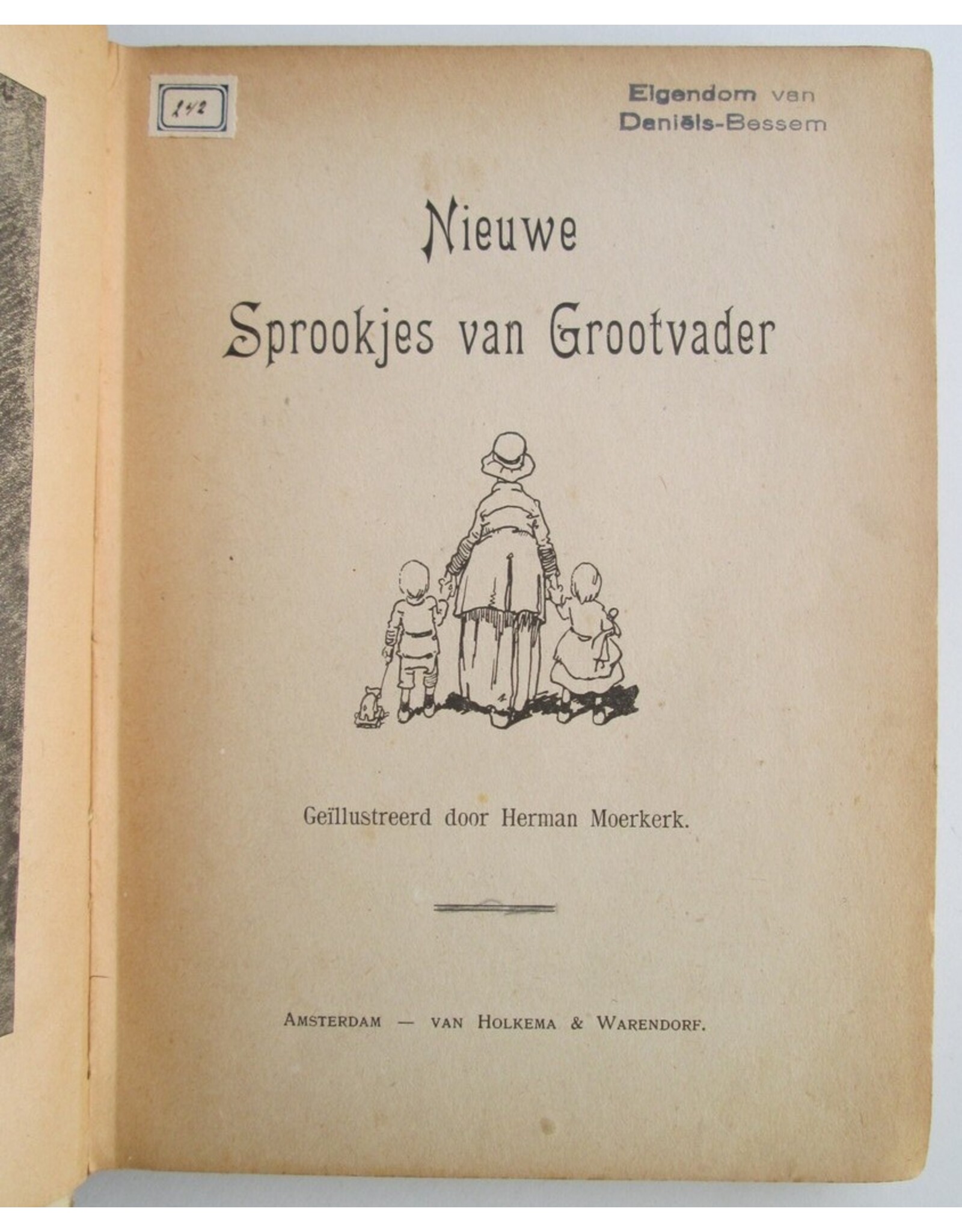 'Grootvader' - Nieuwe Sprookjes van Grootvader. Geïllustreerd door Herman Moerkerk