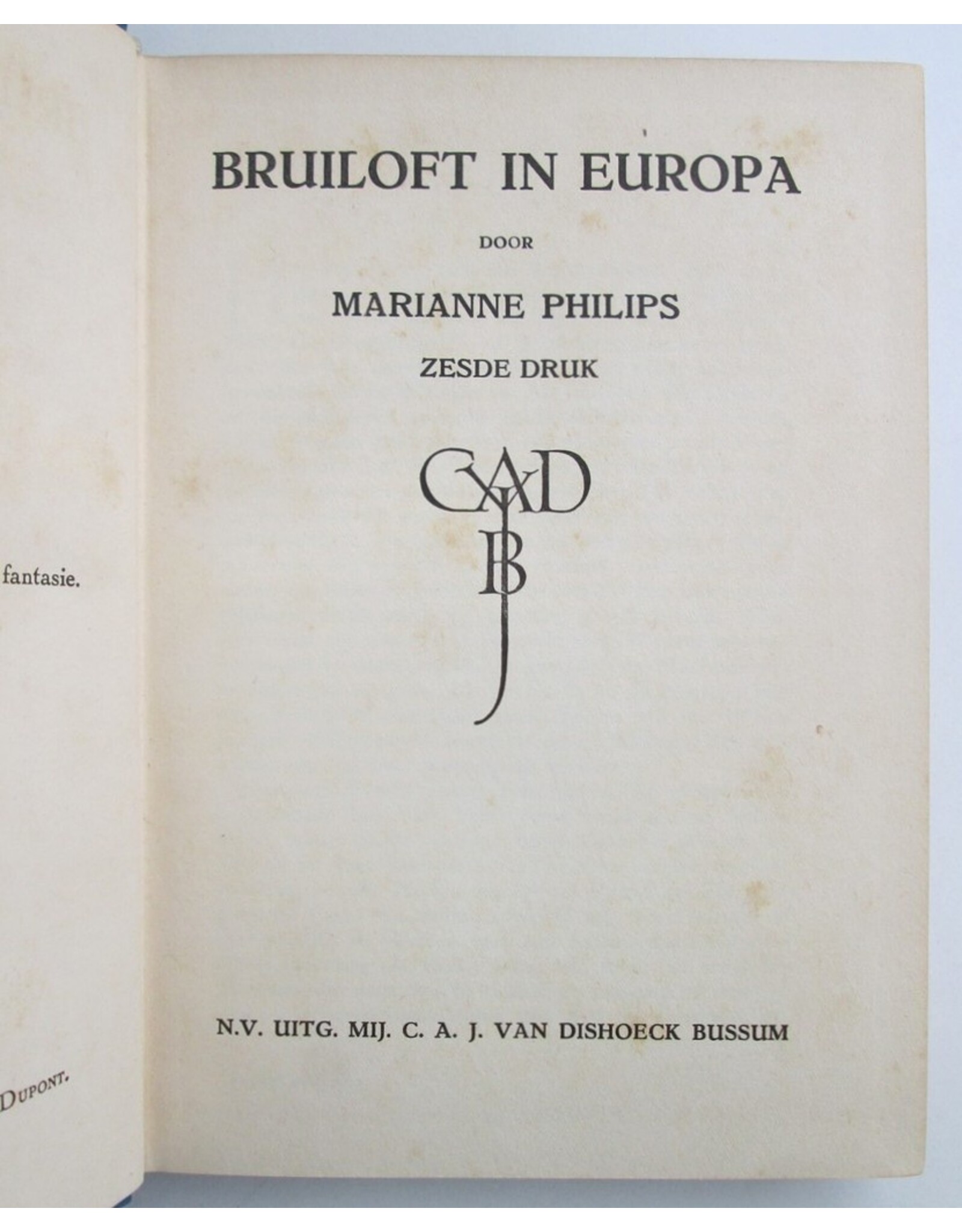 Marianne Philips - Bruiloft in Europa. Zesde druk