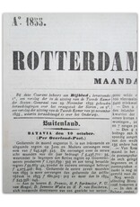 [Reinier & Benjamin Arrenberg] - Rotterdamsche Courant No. 285 to 309 [Slavery]