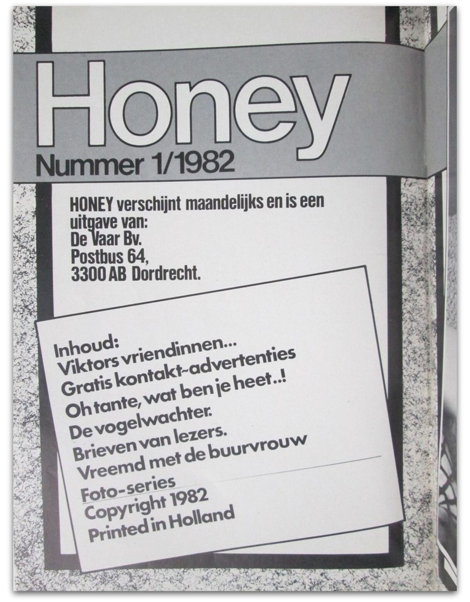 [Editors] - Honey Nr. 1: Jan-Febr '82