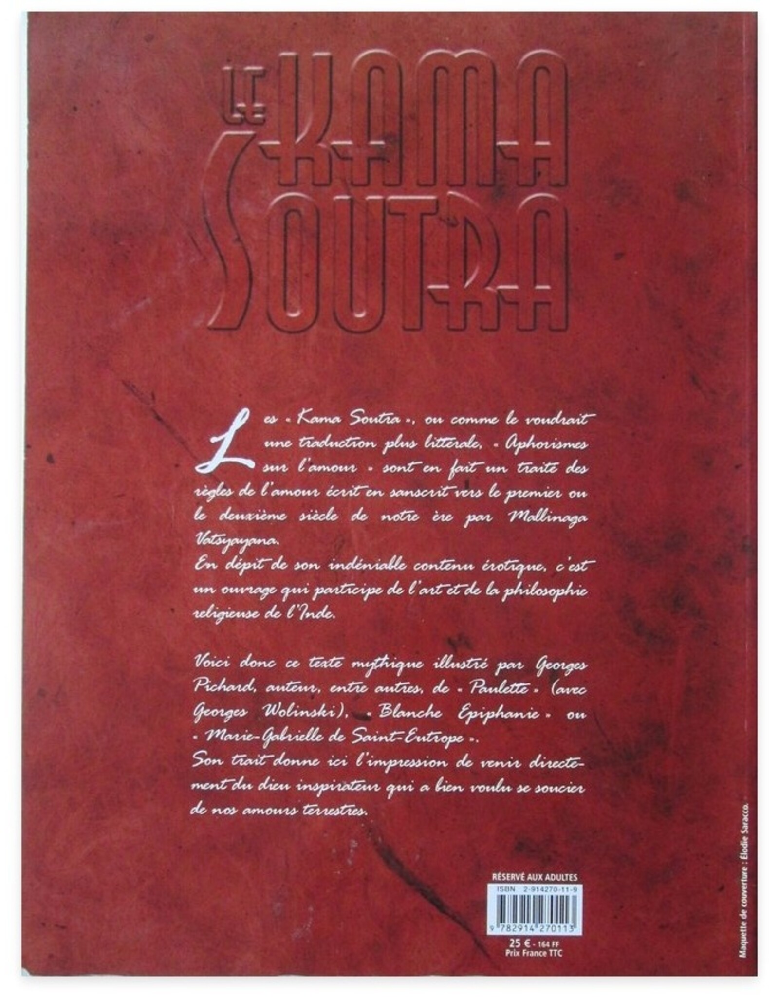 Georges Pichard - Le Kama Soutra de Vatsyayana. Manuel d'érotologie hindoue. Nouvelle édition [...]