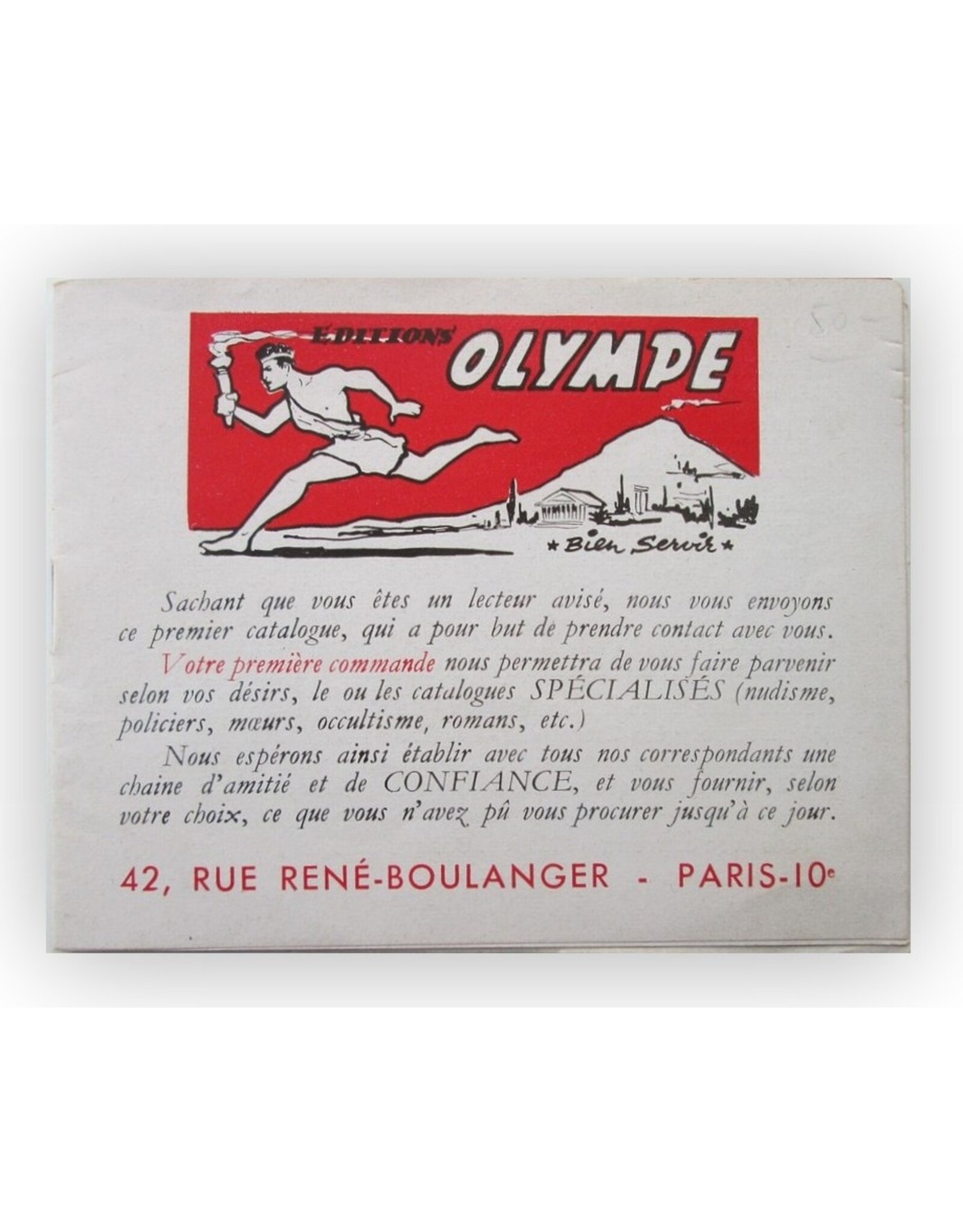 [Anonymous] - Éditions Olympe [Catalogue]