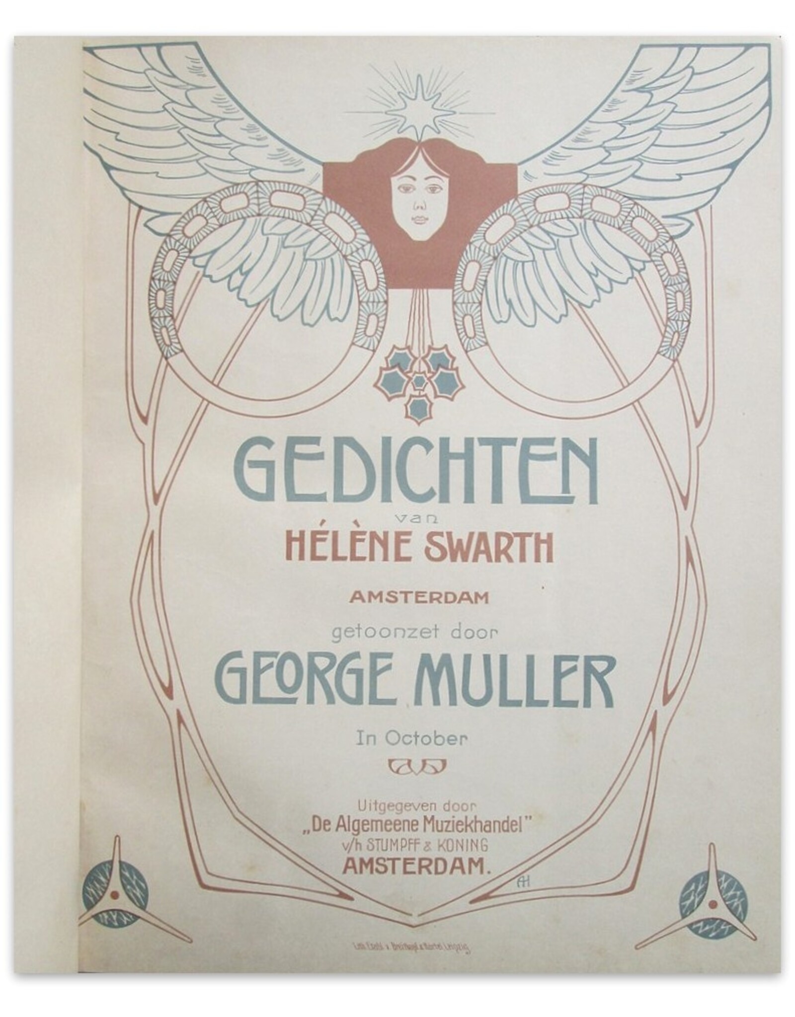 Hélène Swarth - Gedichten, getoonzet door George Muller [7 works in: Convolute with 29 titles]