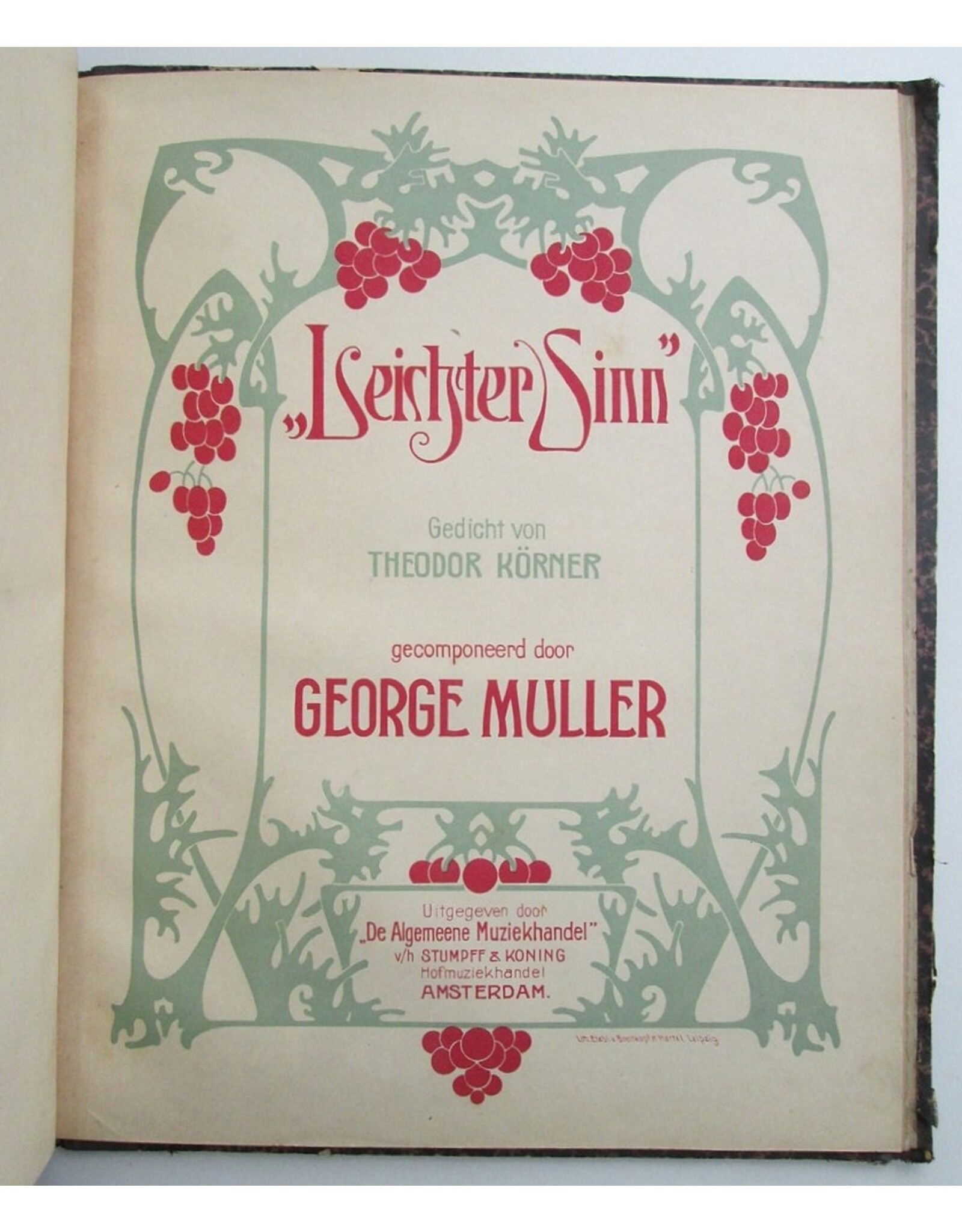 Hélène Swarth - Gedichten, getoonzet door George Muller [7 works in: Convolute with 29 titles]