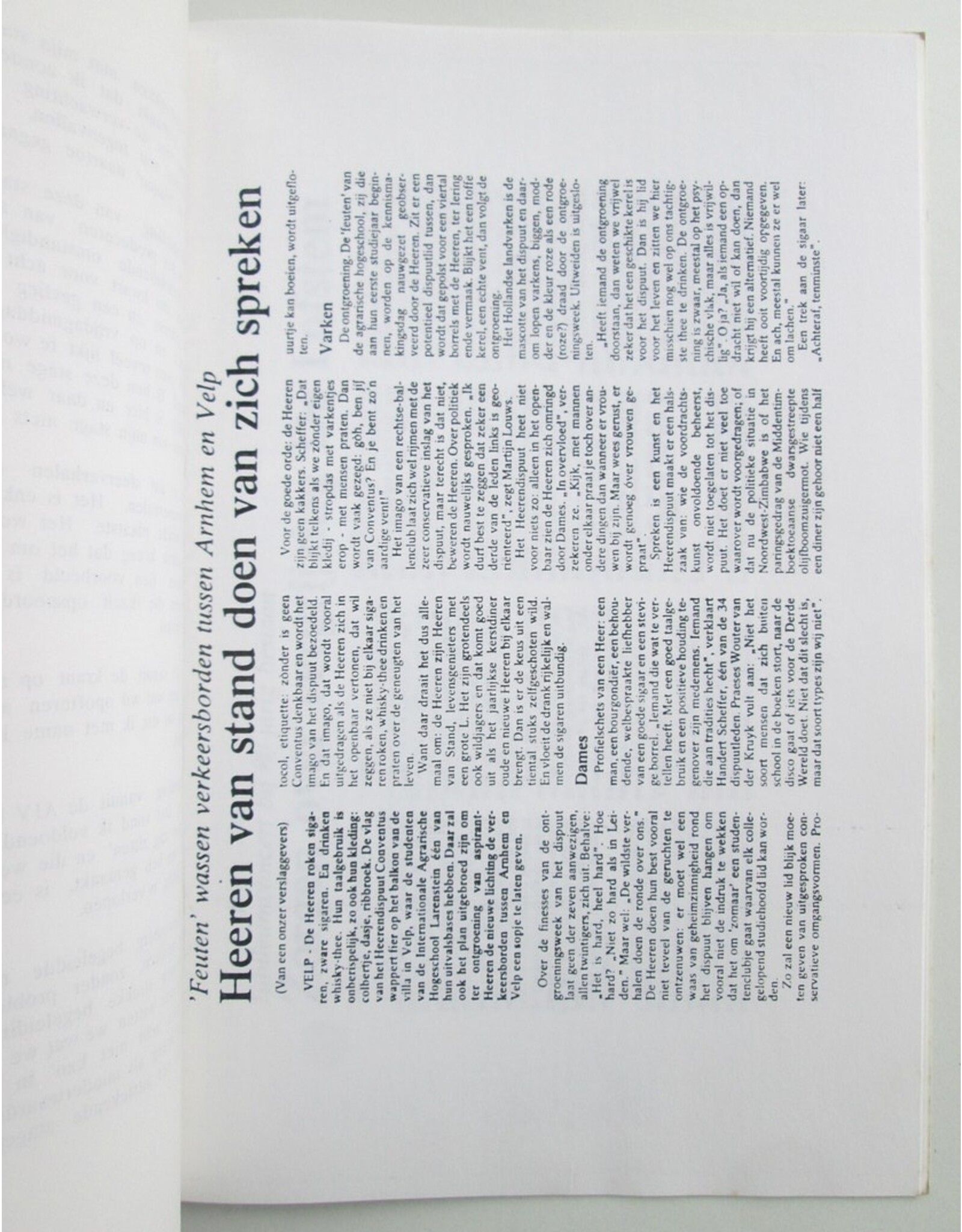 Mark Traa - Arnhemse Courant. Stageverslag 1 september - 1 december 1990