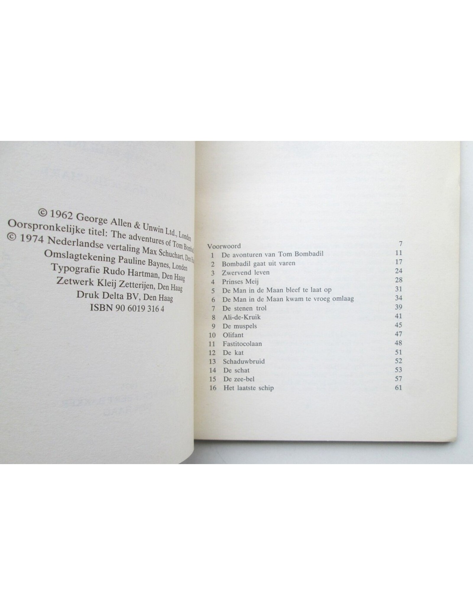J.R.R. Tolkien - De Avonturen van Tom Bombadil en andere verzen uit het Rode Boek. Geïllustreerd door Pauline Baynes. Vertaling Max Schuchart