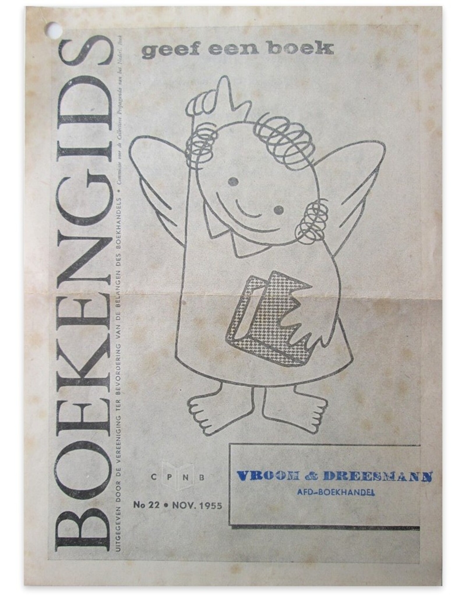 [Ephemera; Advertisement for] Boekengids No. 22: Geef een boek