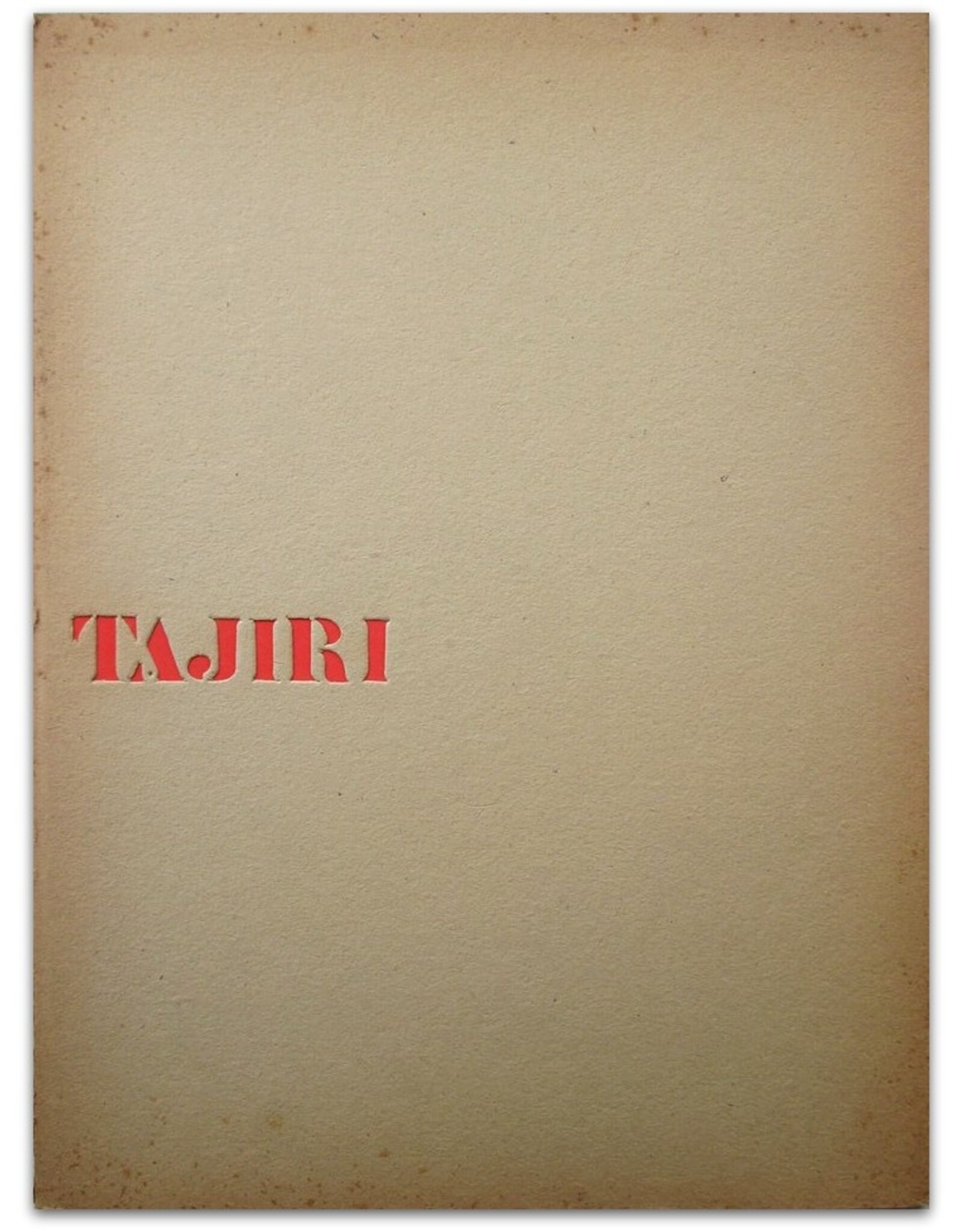 Aldo van Eyck & Juriaan Schrofer - Tajiri. Sculptures: 2 March - 2 April 1960