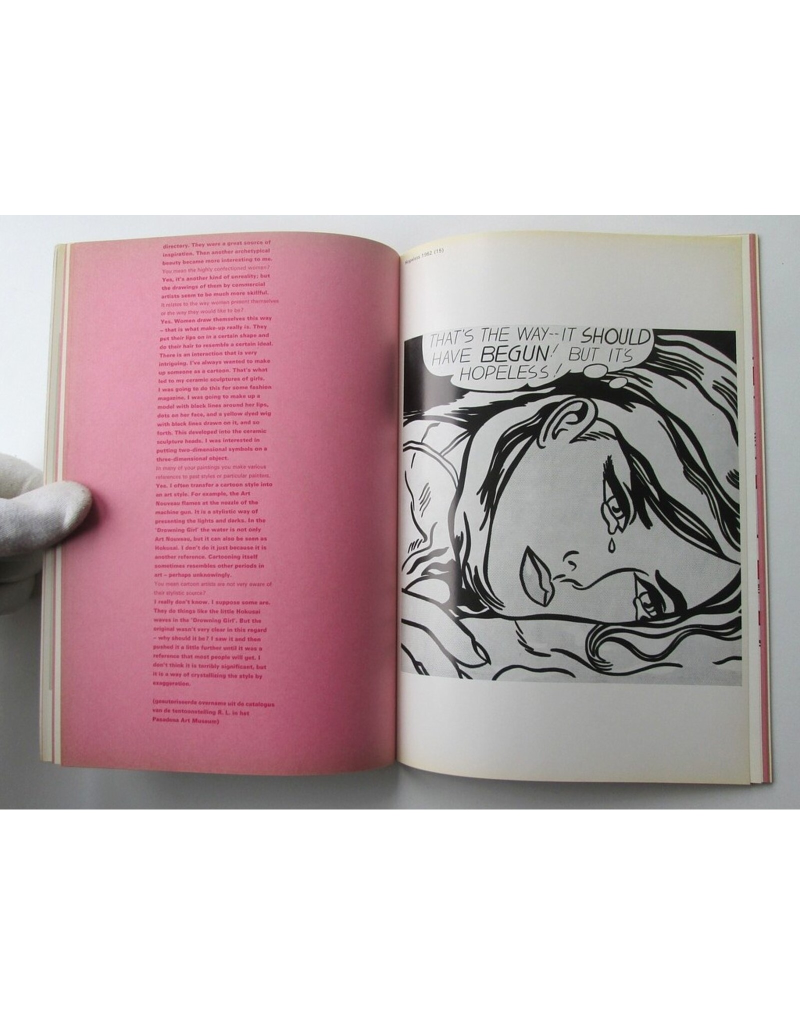 E. de Wilde & W.A.L. Beeren [ed.] - Roy Lichtenstein: Schilderijen, emails, assemblages, tekeningen. 4/11 t/m 17/12/1967