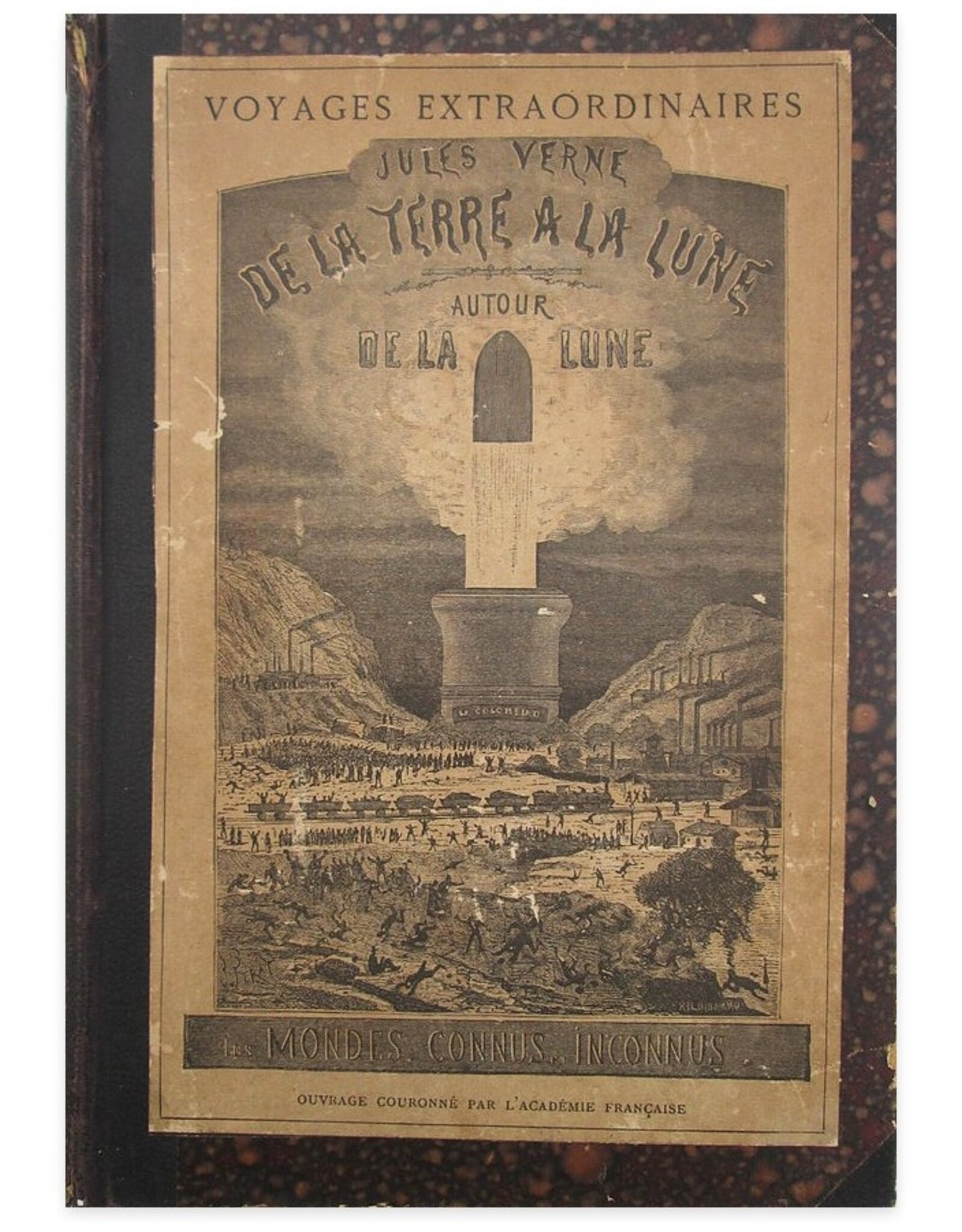 Jules Verne - De la terre a la lune. Trajet direct en 97 heures et 20 minutes [...] suivi de Autour de la lune [...]. Les Voyages Extraordinaires.