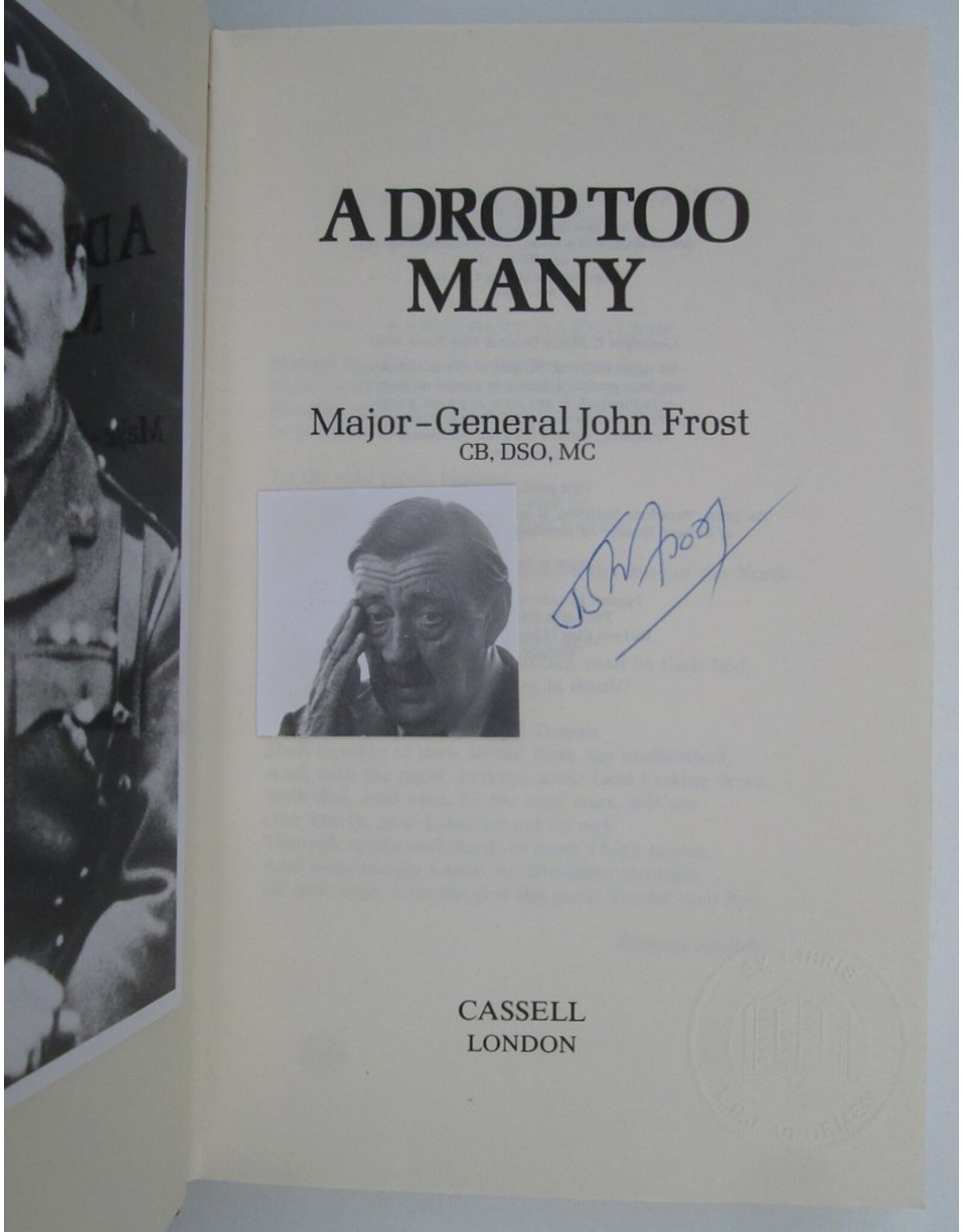 Major-General John Frost - A Drop Too Many