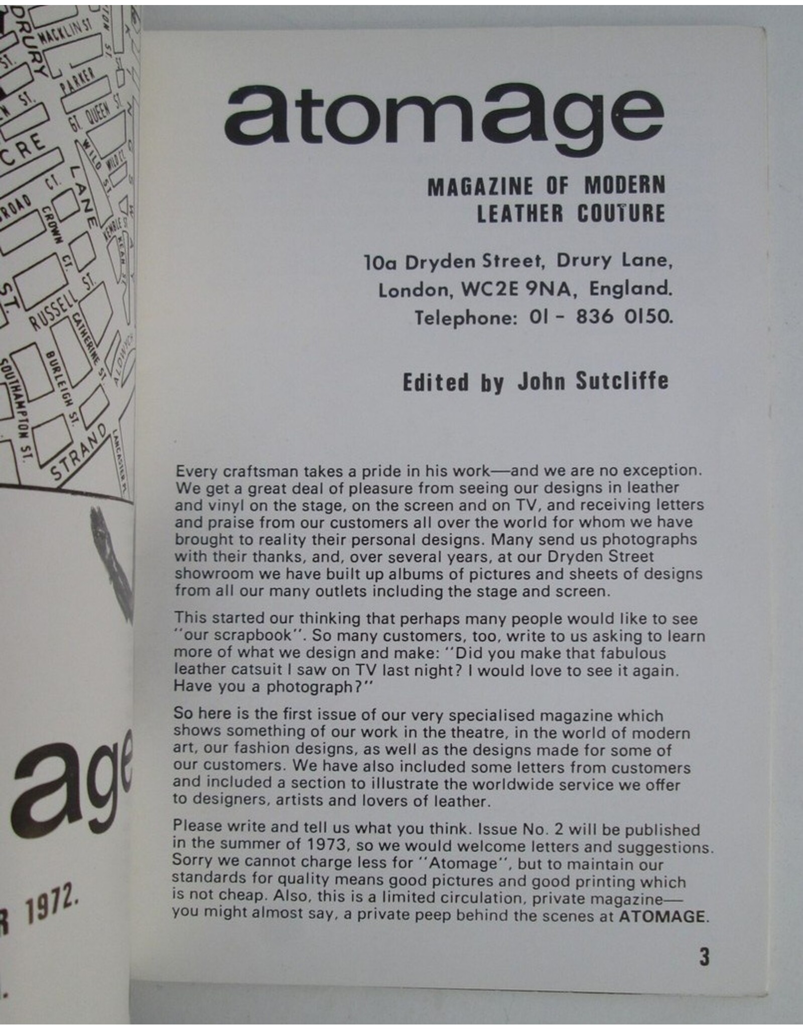 John Sutcliffe [red.] - Atomage No 1. Magazine of Modern Leather Couture