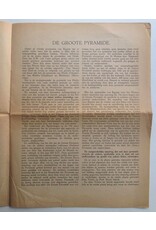 C.F.Ph.D. van der Vecht - "De Groote Pyramide en haar Openbaring". Kort overzicht van voordrachten