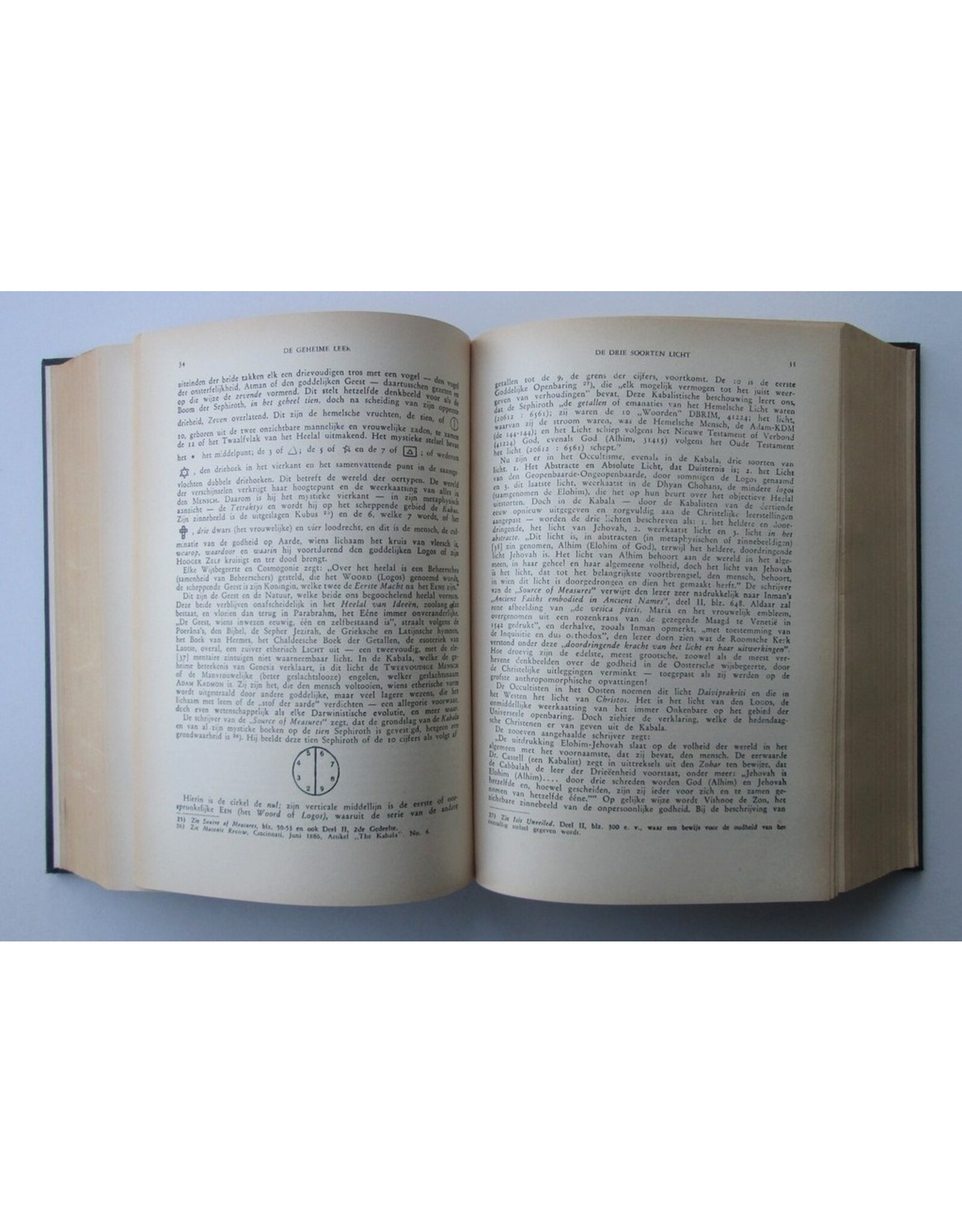 H.P. Blavatsky - De Geheime Leer [2 parts in one binding]:  I. Cosmogenesis; II. Anthropogenesis