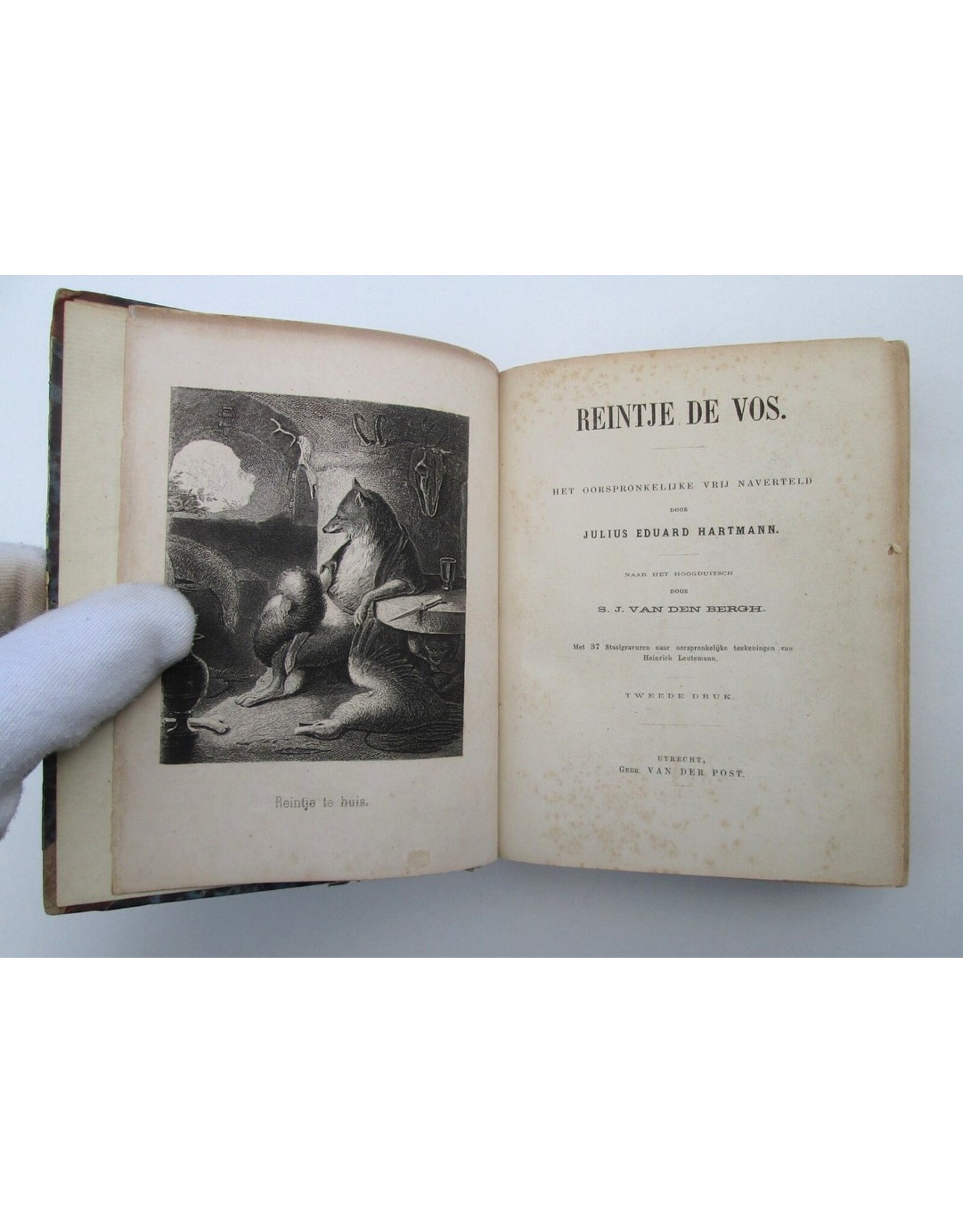 Julius Eduard Hartmann - Reintje de Vos. Het oorspronkelijke vrij naverteld [...]. Naar het Hoogduitsch door S.J. van den Bergh [...]